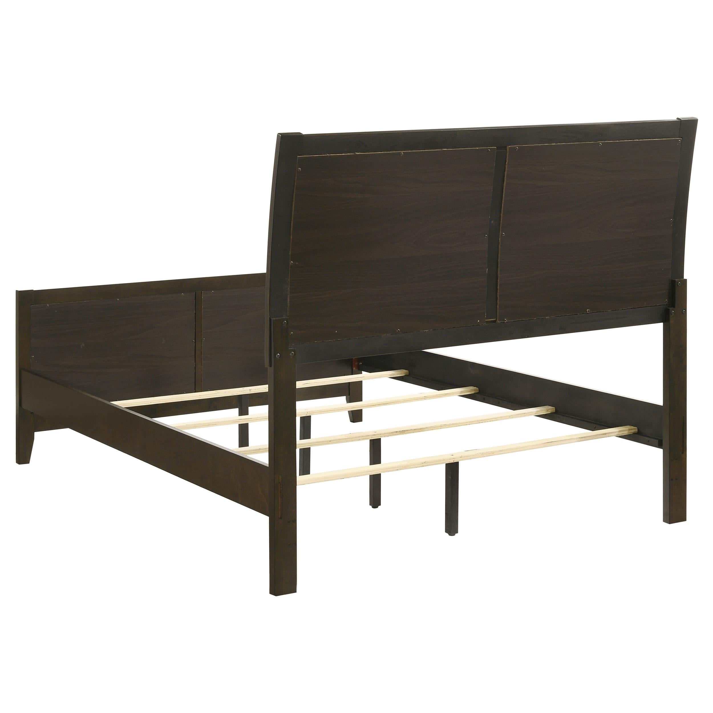  Size_Full  -- Wilkes 224421F 51-inch Upholstered Full Bed - Dark Cocoa IMAGE 4