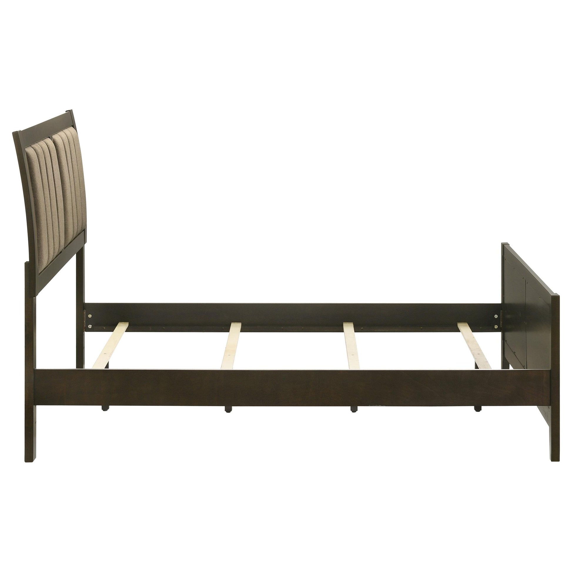 Size_Full  -- Wilkes 224421F 51-inch Upholstered Full Bed - Dark Cocoa IMAGE 5