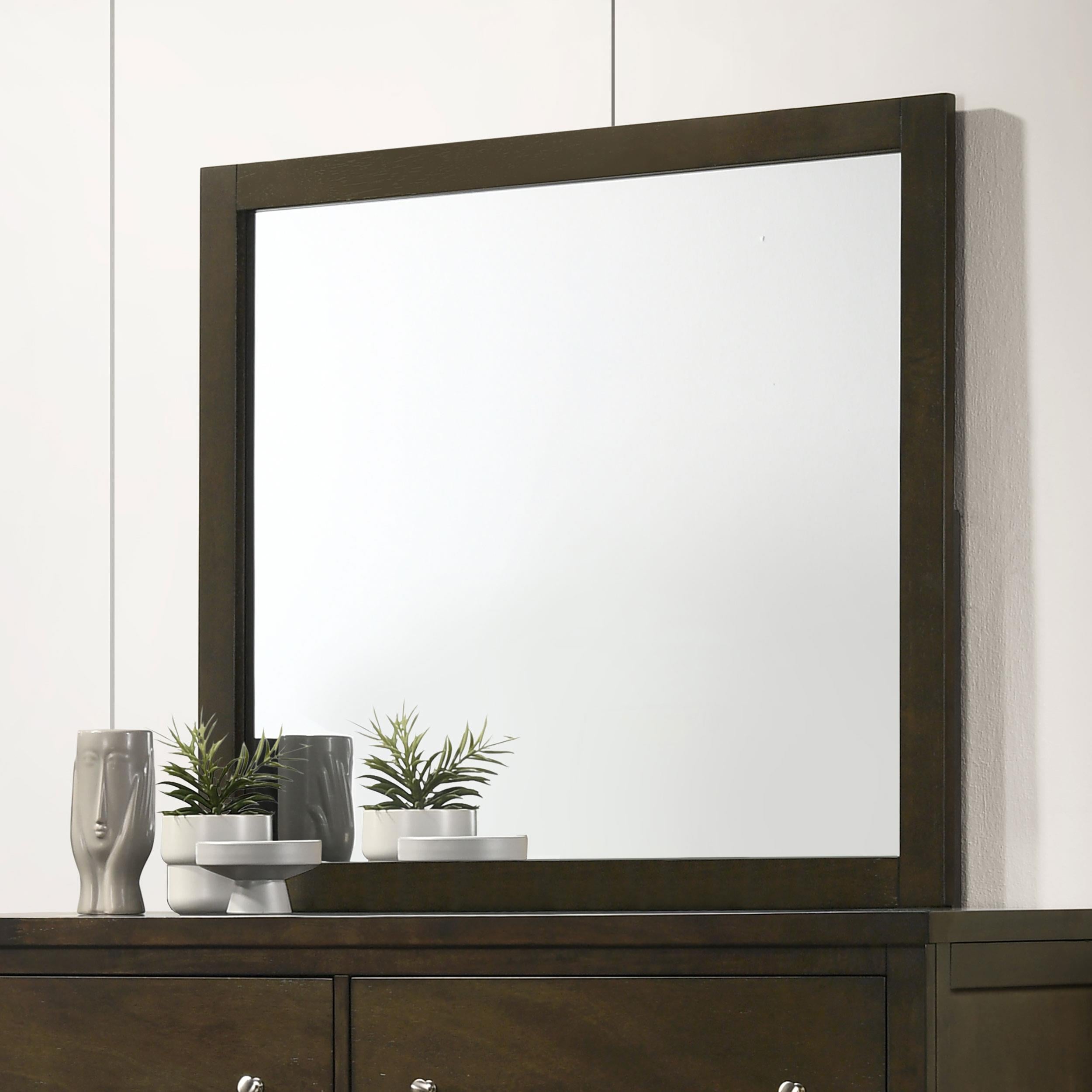  Coaster Furniture Wilkes 224424 Dresser Mirror - Dark Cocoa IMAGE 3