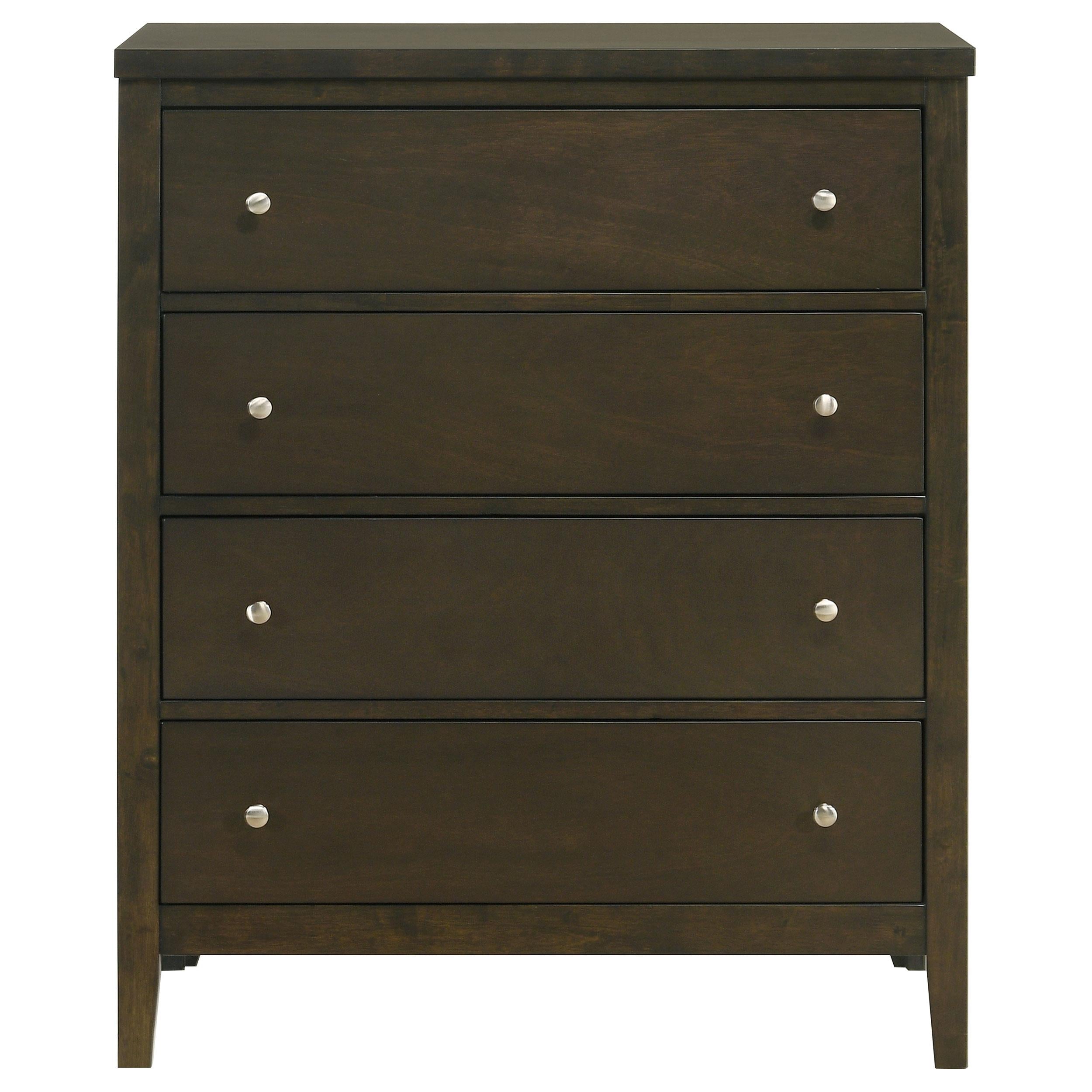  Coaster Furniture Wilkes 224425 4-Drawer Chest of Drawers - Dark Cocoa IMAGE 2