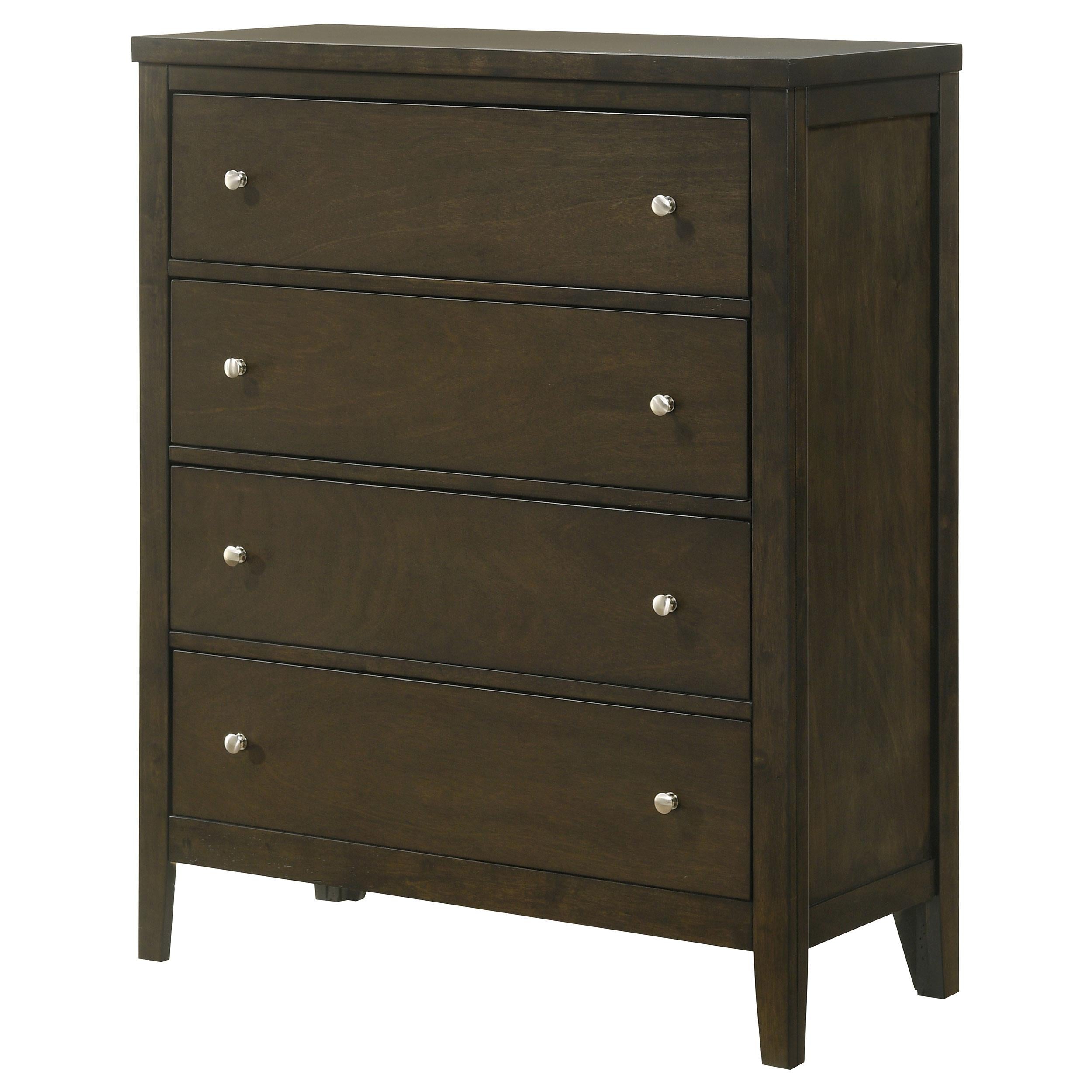  Coaster Furniture Wilkes 224425 4-Drawer Chest of Drawers - Dark Cocoa IMAGE 3