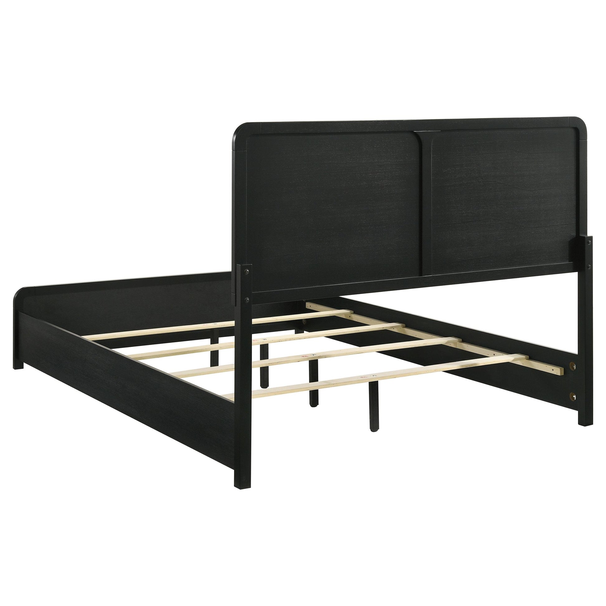  Size_King  -- Cavelle 223661KE 51-inch Upholstered Eastern King Bed - Black IMAGE 3