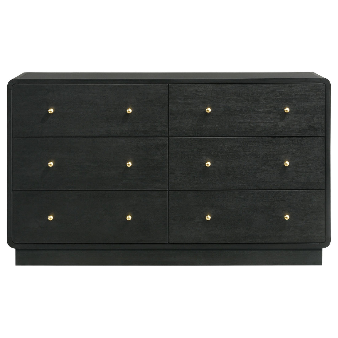  Coaster Furniture Cavelle 223663 6-Drawer Dresser Cabinet - Black IMAGE 1