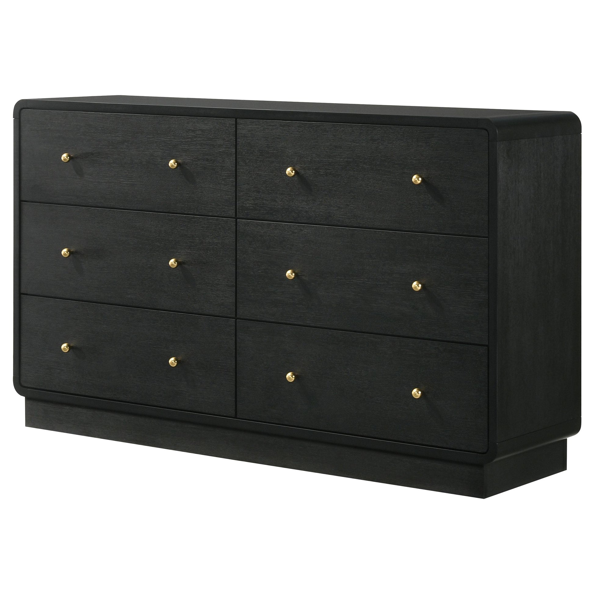  Coaster Furniture Cavelle 223663 6-Drawer Dresser Cabinet - Black IMAGE 3