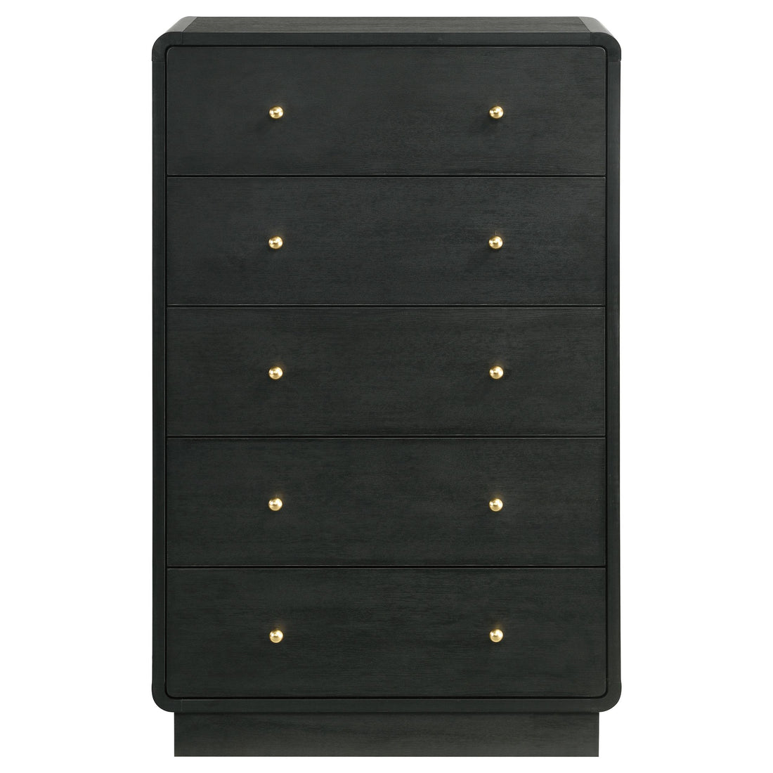  Coaster Furniture Cavelle 223665 5-Drawer Chest of Drawers - Black IMAGE 1