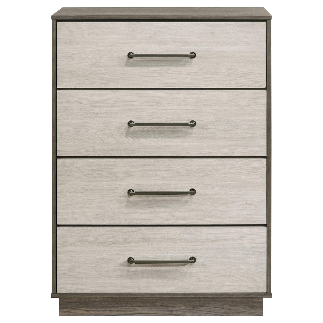  Coaster Furniture Fenwick 224985 4-Drawer Chest of Drawers - Grey Oak IMAGE 1