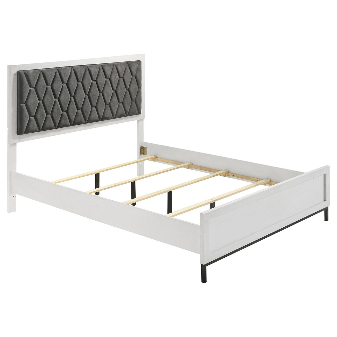  Size_Queen  -- Sonora Upholstered Panel Bed IMAGE 1