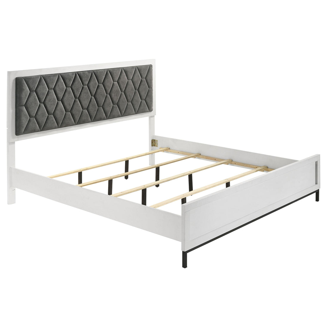  Size_Queen  -- Sonora Upholstered Panel Bed IMAGE 1