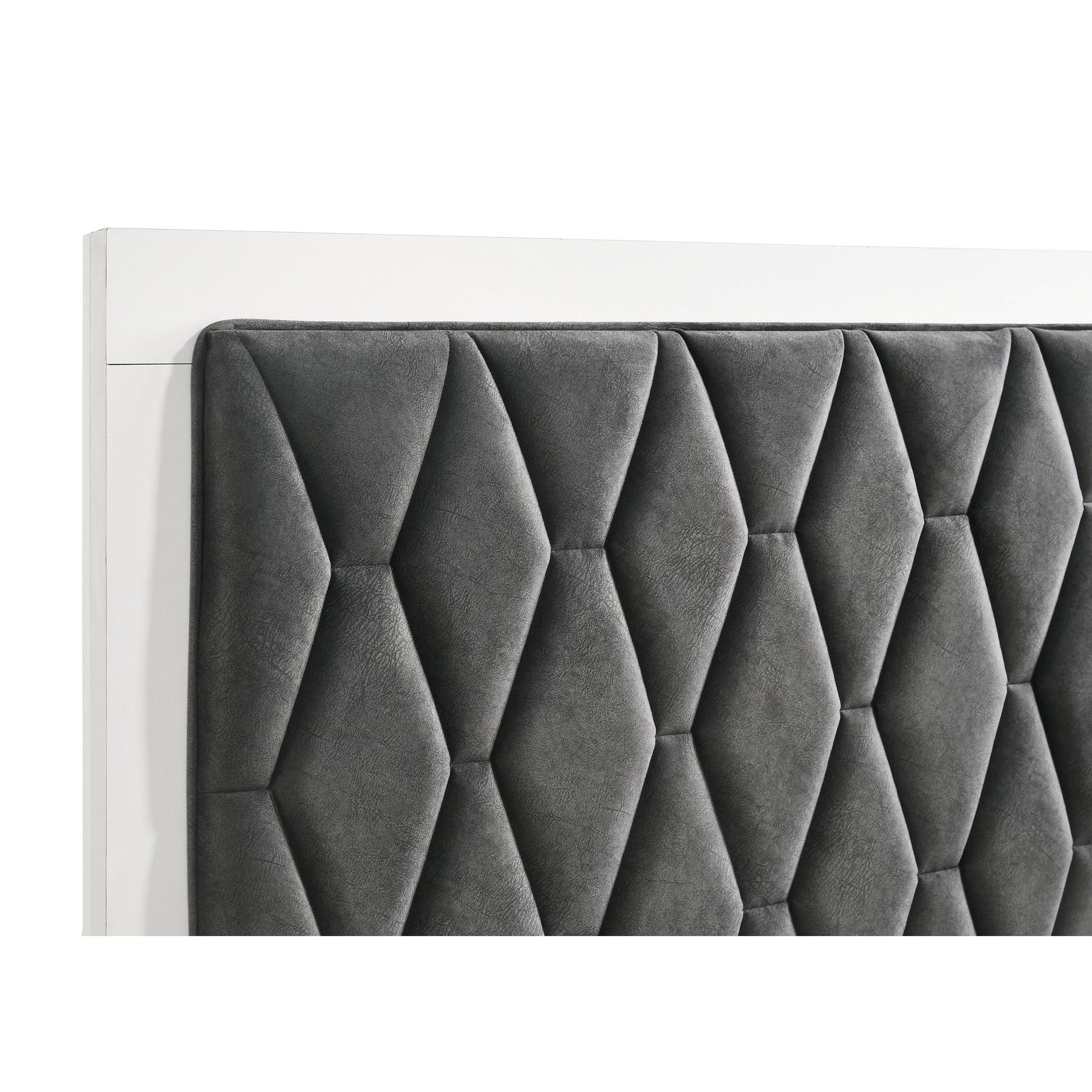  Coaster Furniture Sonora 224861KE Eastern King Upholstered Panel Bed - White IMAGE 6