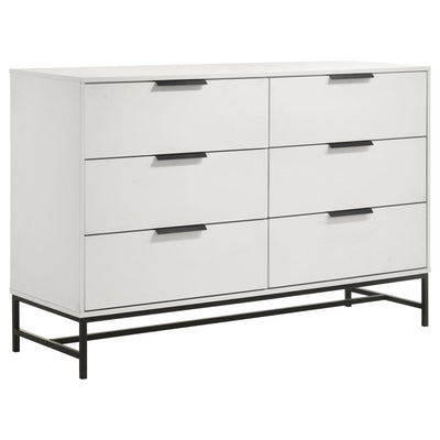  Coaster Furniture Sonora 224863 6-Drawer Bedroom Dresser - White IMAGE 1