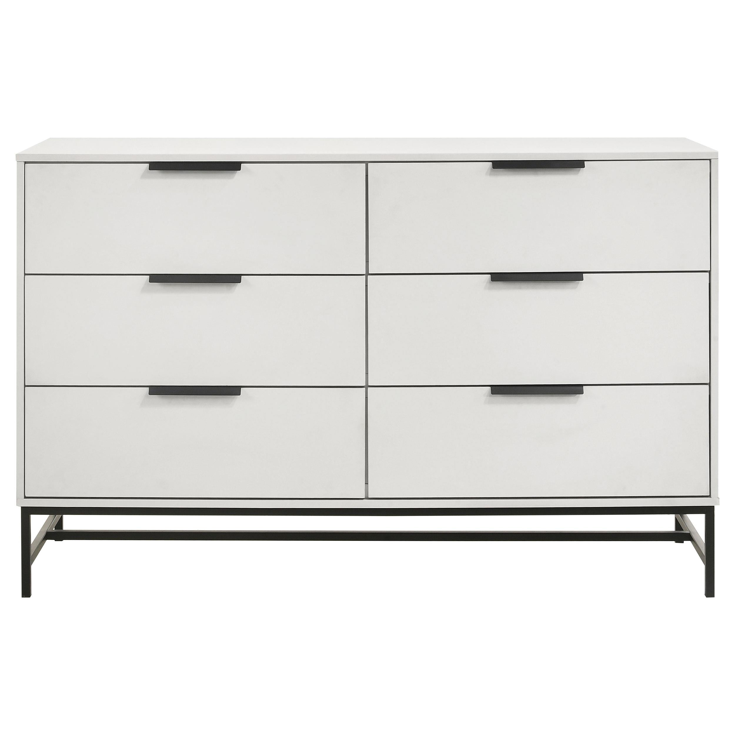 Coaster Furniture Sonora 224863 6-Drawer Bedroom Dresser - White IMAGE 2