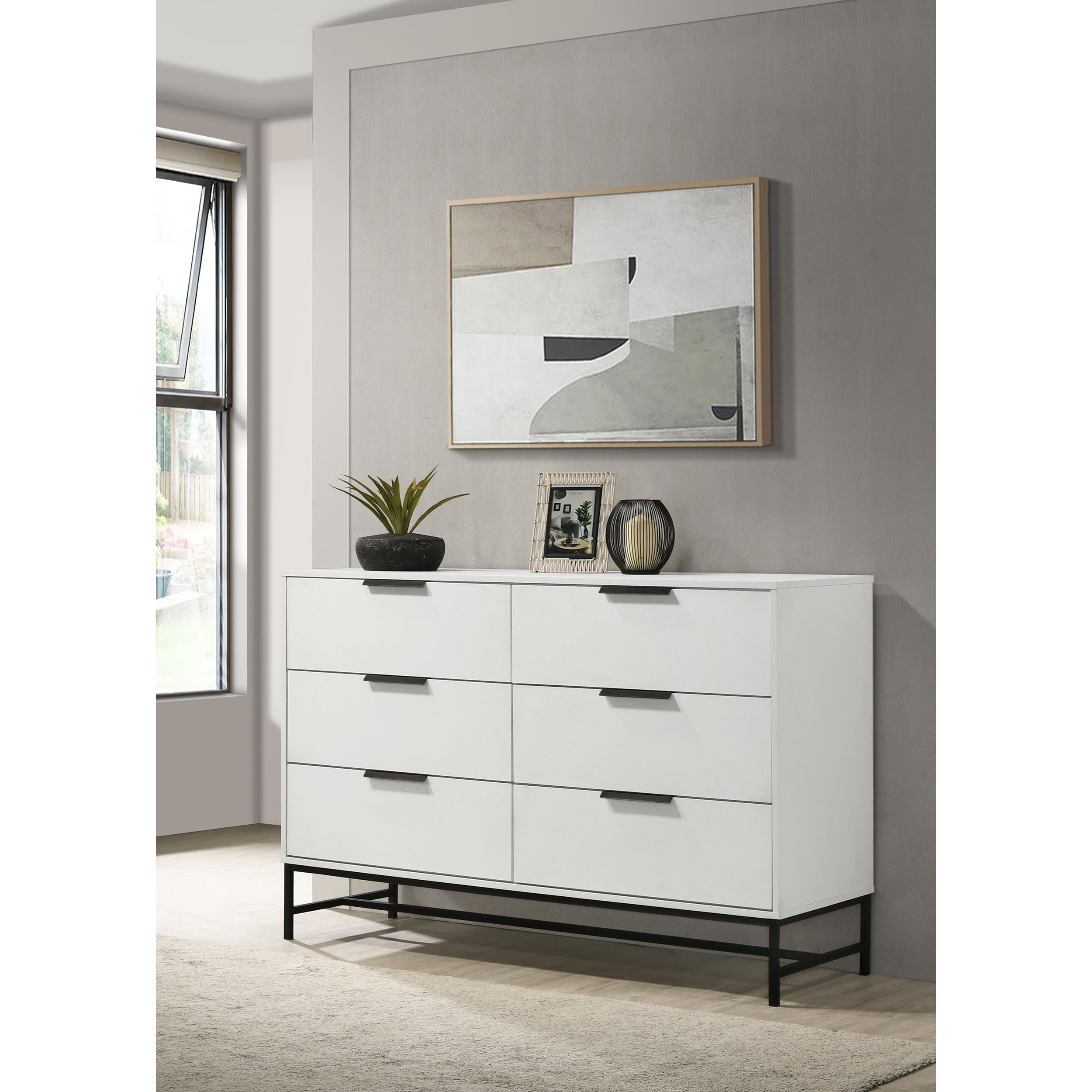  Coaster Furniture Sonora 224863 6-Drawer Bedroom Dresser - White IMAGE 9