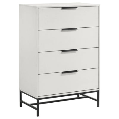  Coaster Furniture Sonora 224865 4-Drawer Bedroom Chest - White IMAGE 1