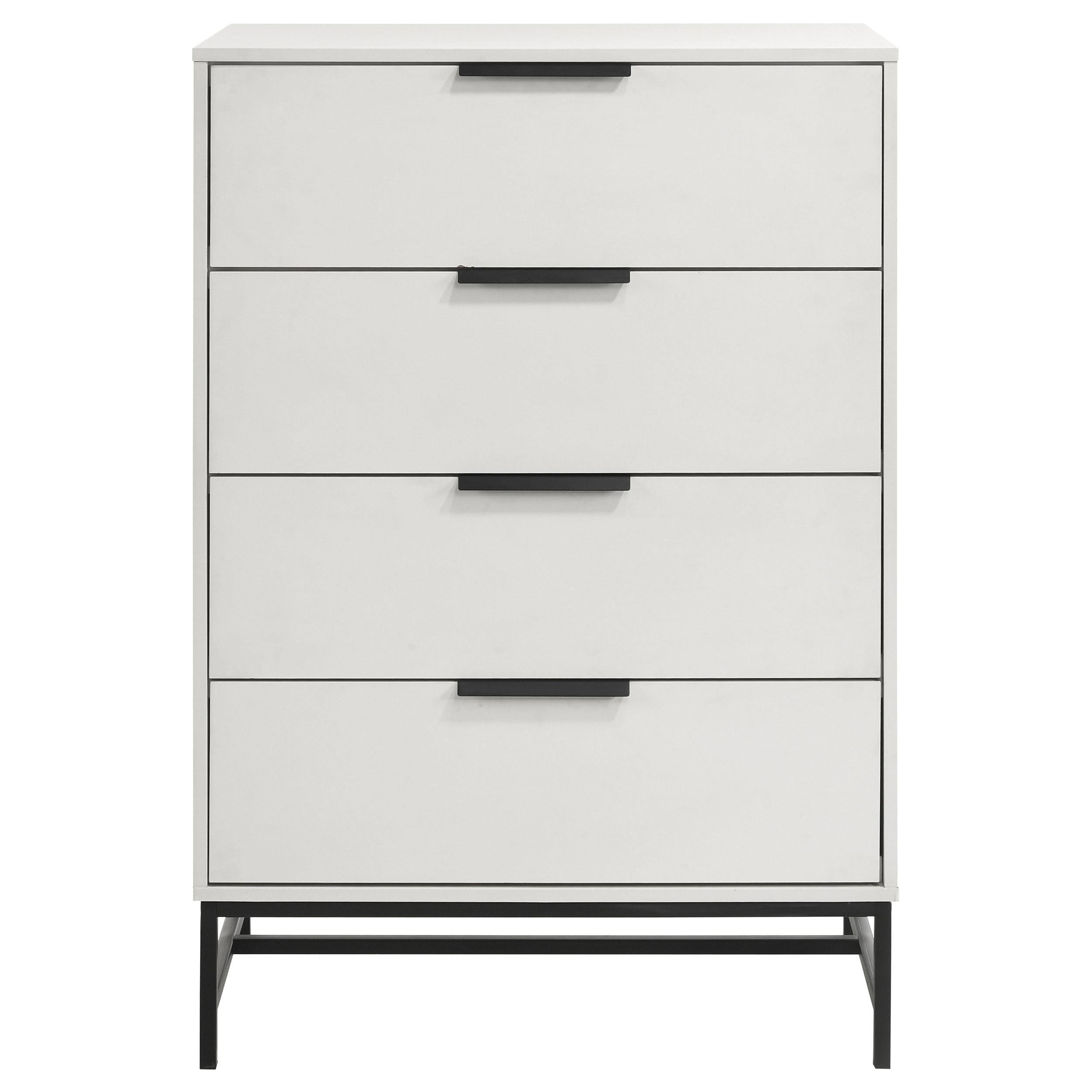  Coaster Furniture Sonora 224865 4-Drawer Bedroom Chest - White IMAGE 2