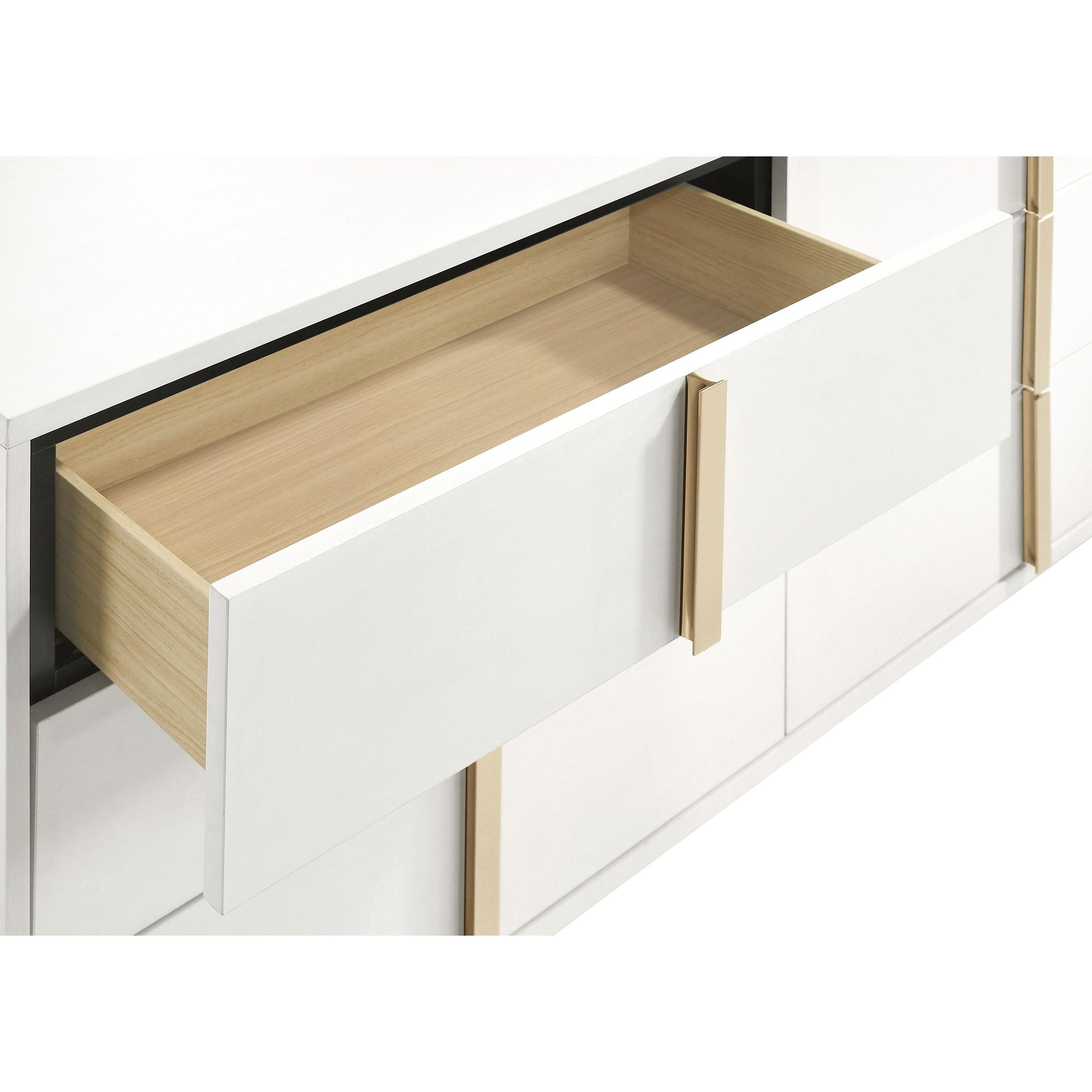  Coaster Furniture Marceline 222933M 6-Drawer Dresser with Mirror - White IMAGE 11