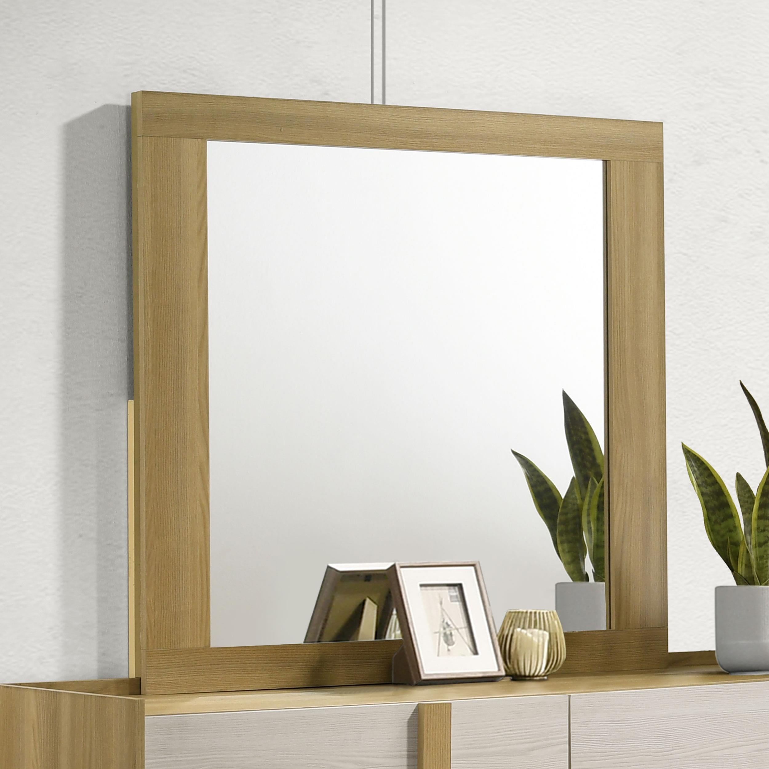  Coaster Furniture Hyland 215654 Dresser Mirror - Natural IMAGE 3