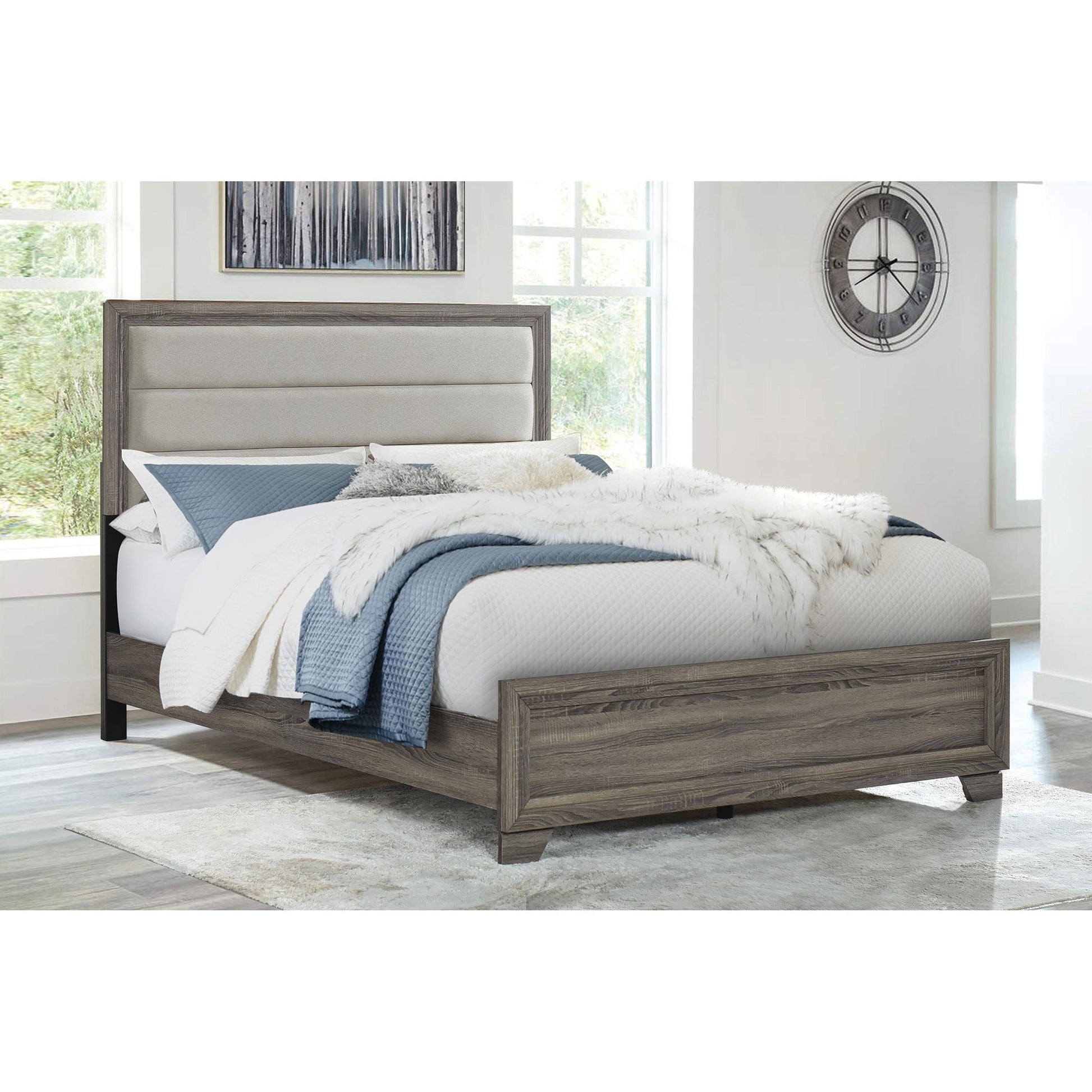  Size_Queen  -- Wright Upholstered Bed IMAGE 4