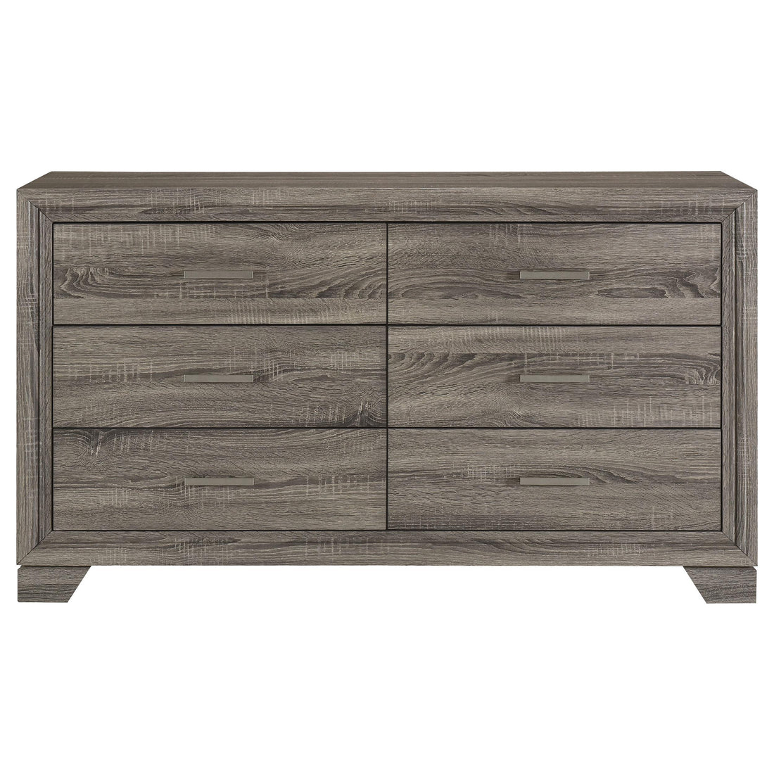  Coaster Furniture Wright 223343 6-Drawer Dresser Cabinet - Brown Oak IMAGE 1