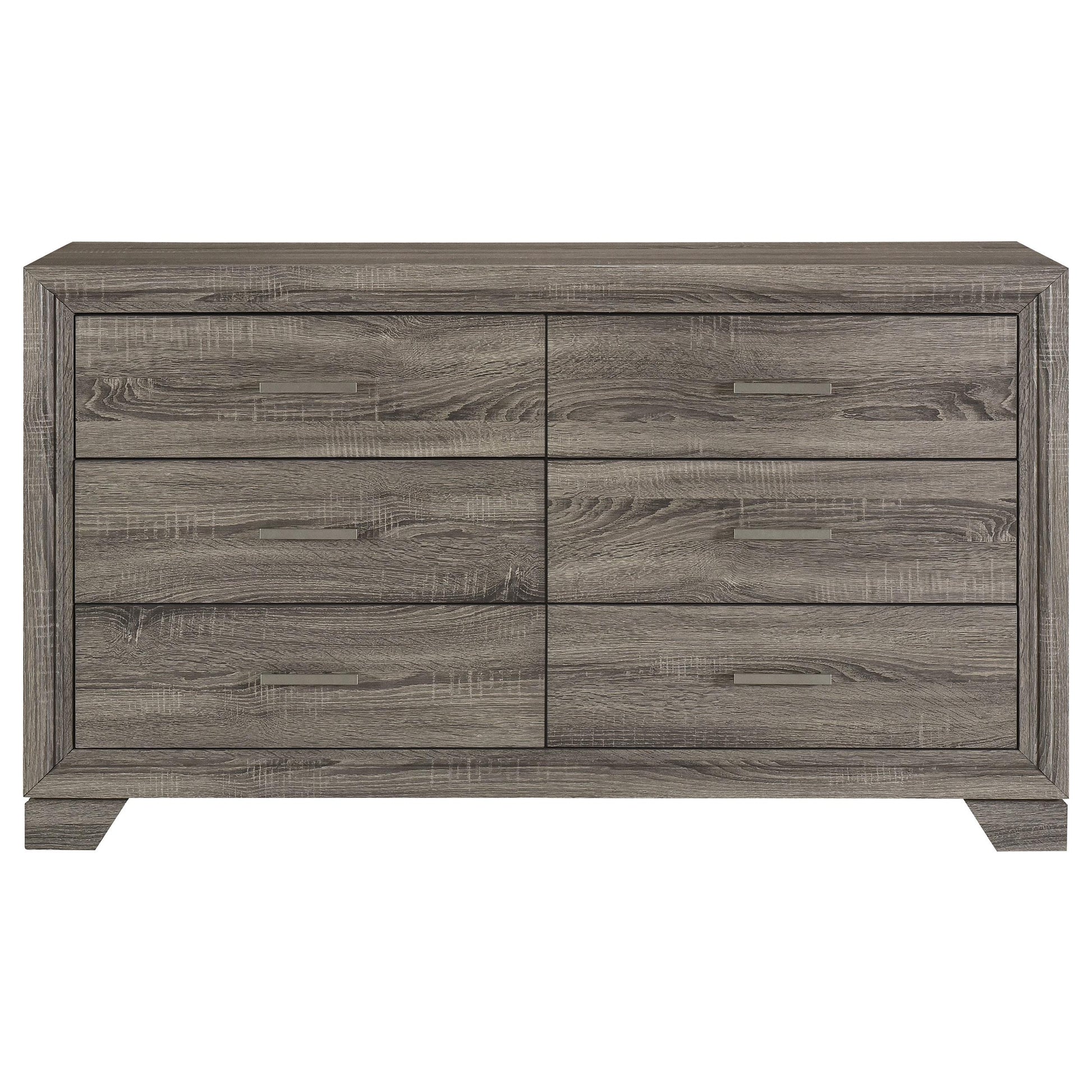  Coaster Furniture Wright 223343 6-Drawer Dresser Cabinet - Brown Oak IMAGE 2