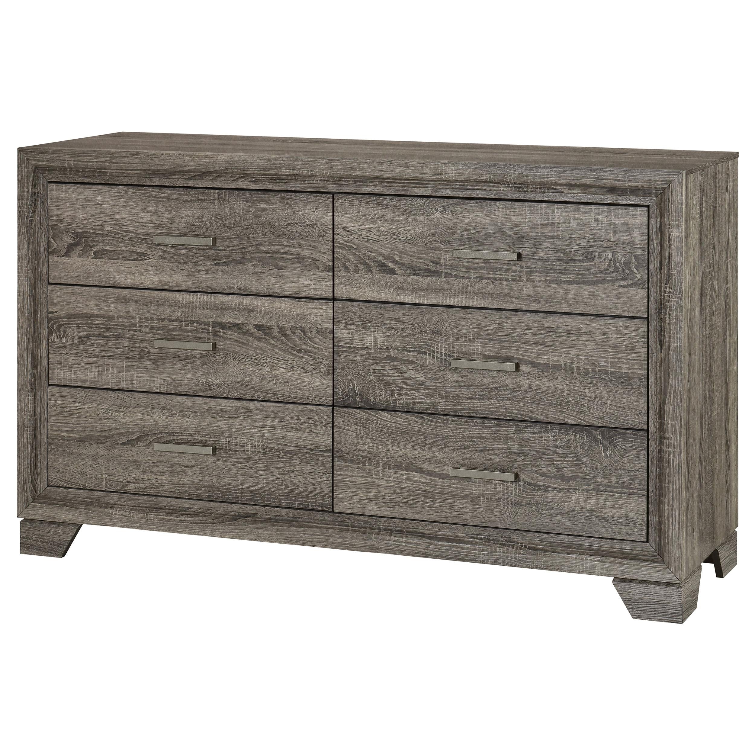  Coaster Furniture Wright 223343 6-Drawer Dresser Cabinet - Brown Oak IMAGE 3