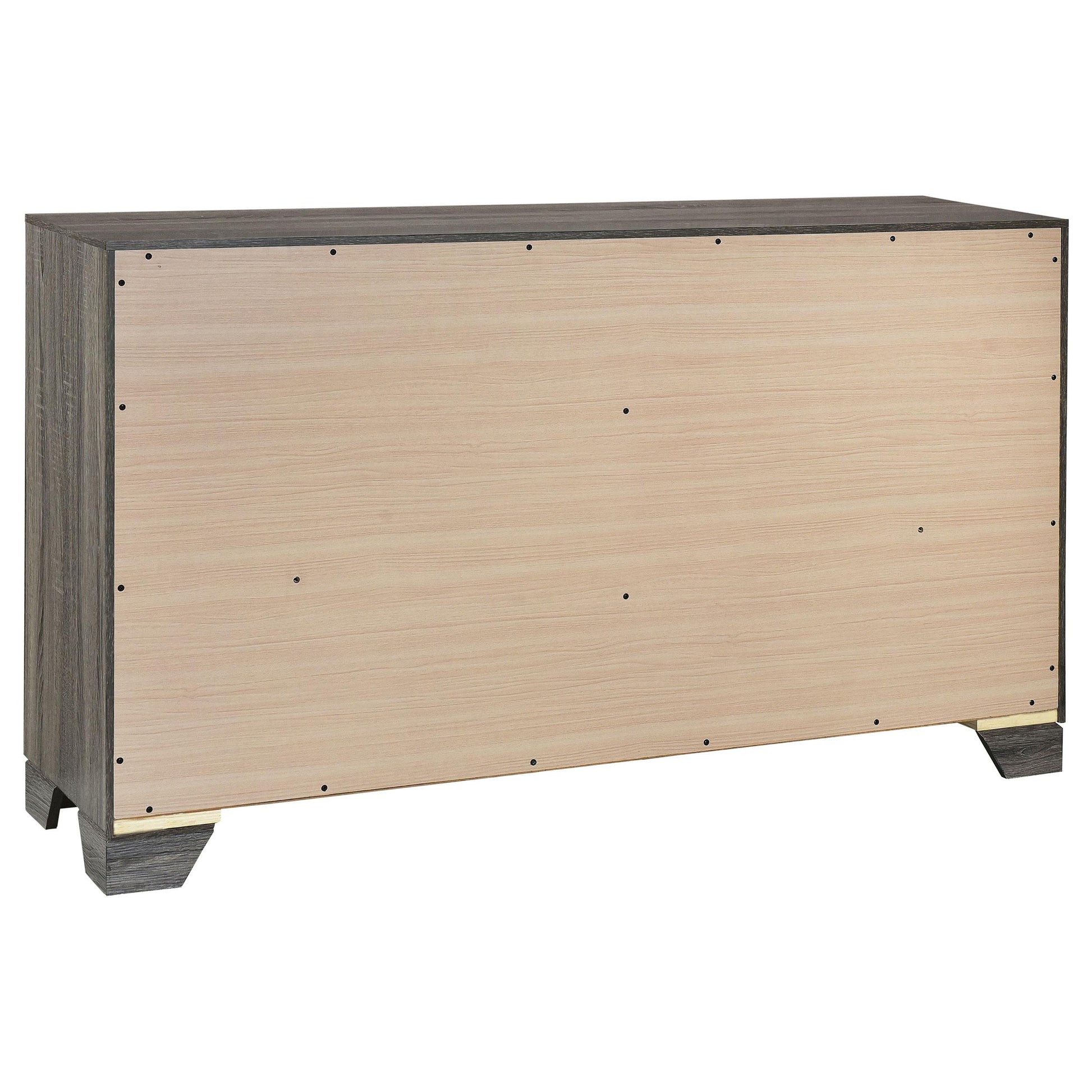  Coaster Furniture Wright 223343 6-Drawer Dresser Cabinet - Brown Oak IMAGE 5