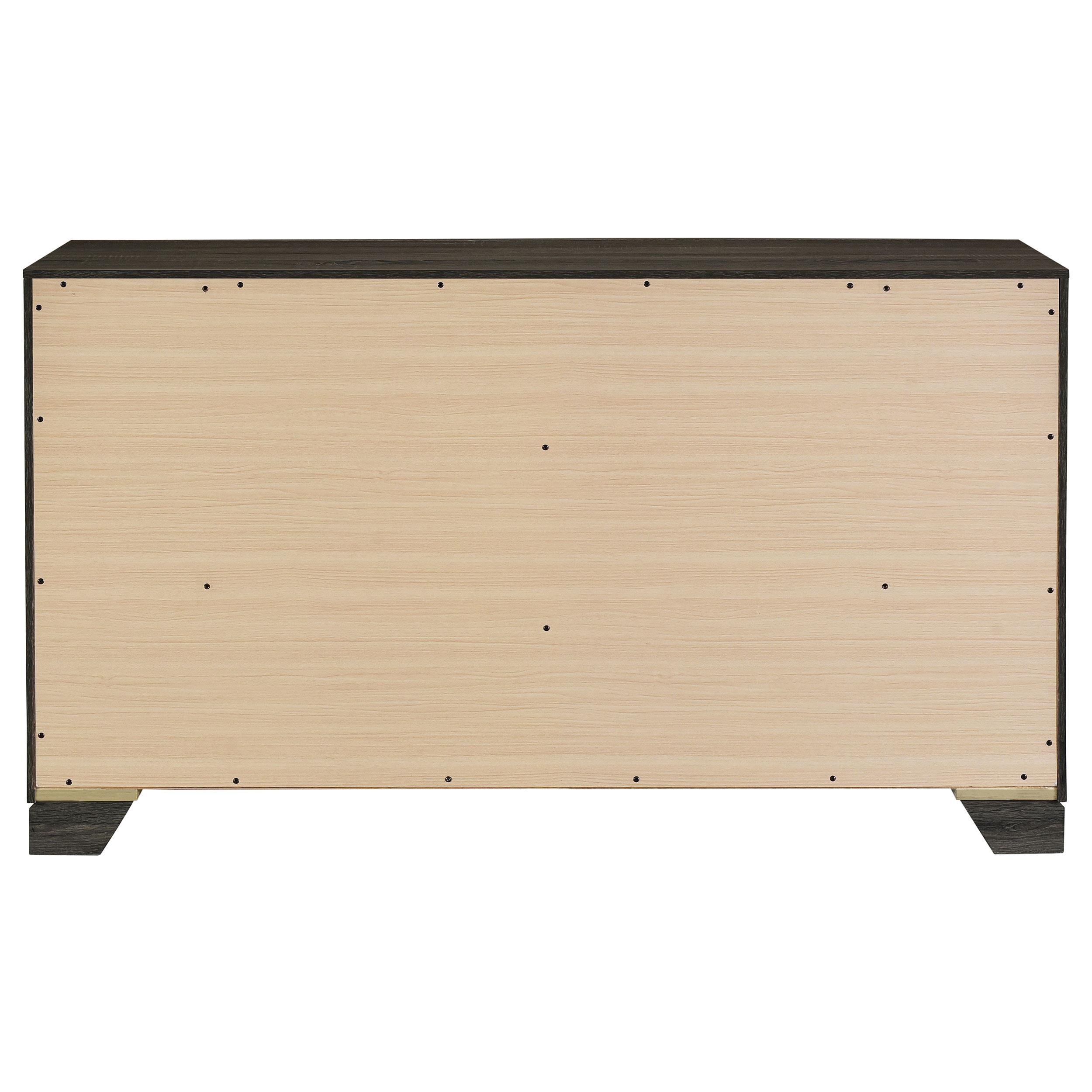  Coaster Furniture Wright 223343 6-Drawer Dresser Cabinet - Brown Oak IMAGE 6