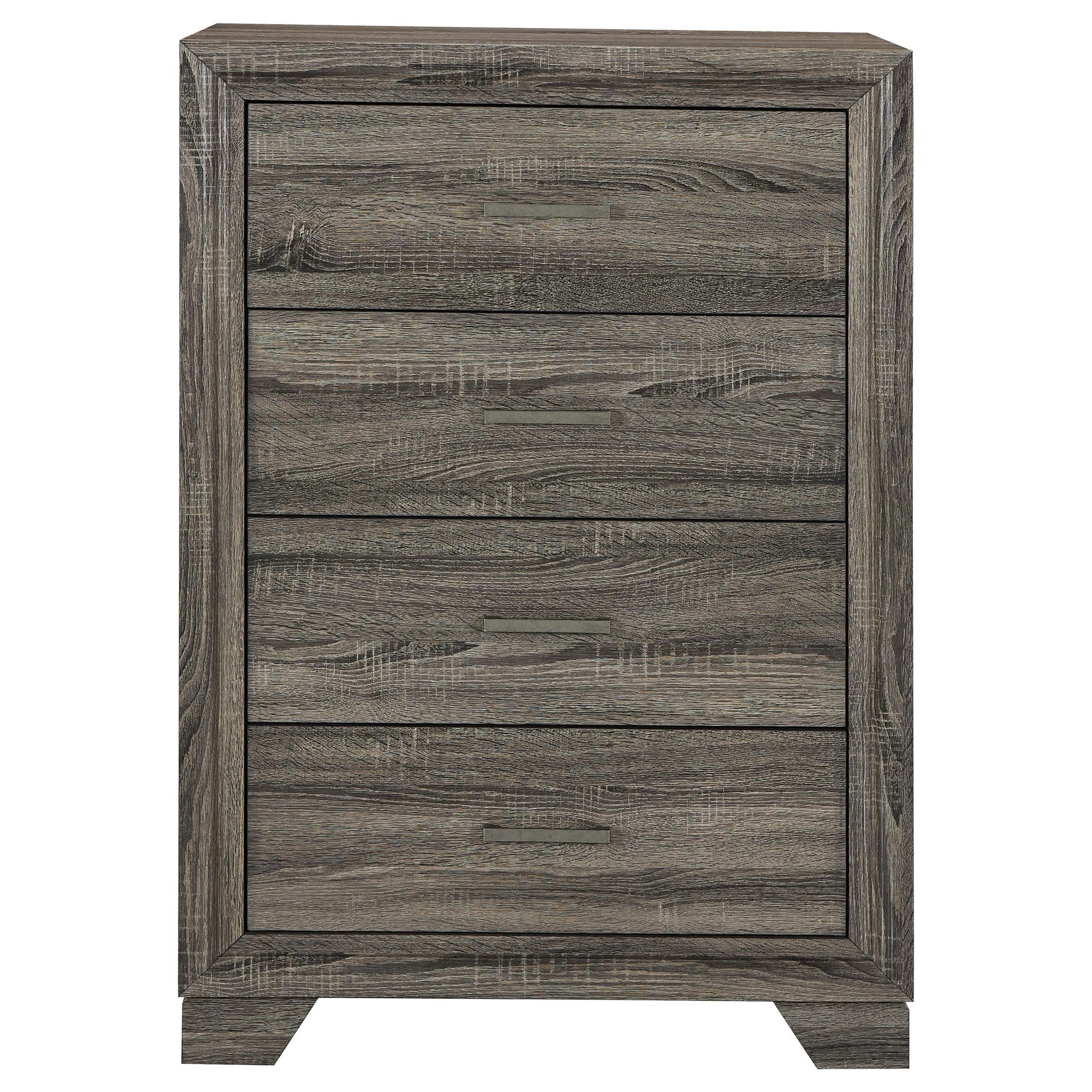  Coaster Furniture Wright 223345 4-Drawer Chest of Drawers - Brown Oak IMAGE 2