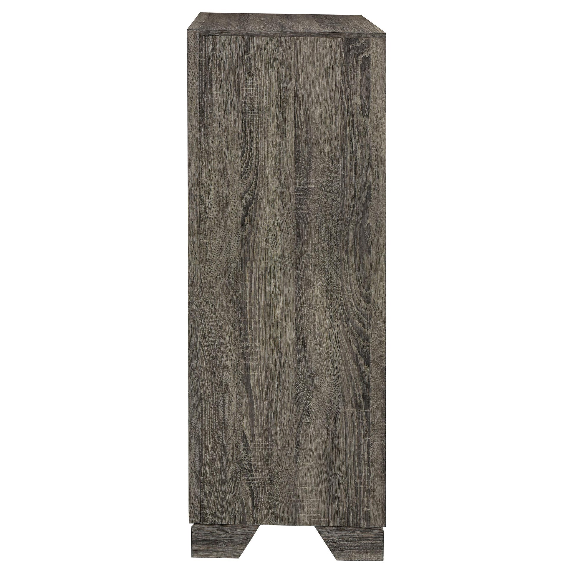  Coaster Furniture Wright 223345 4-Drawer Chest of Drawers - Brown Oak IMAGE 4