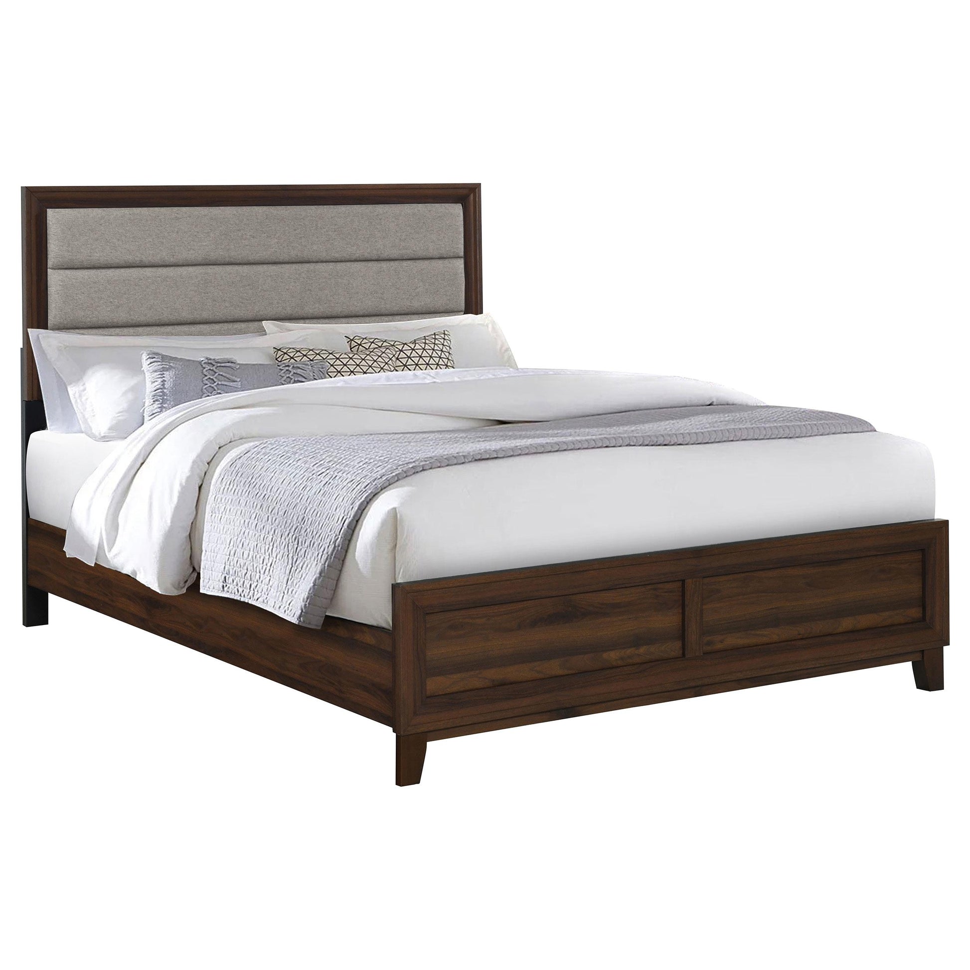  Size_Queen  -- Coaster Furniture Welsley Upholstered Panel Bed IMAGE 2