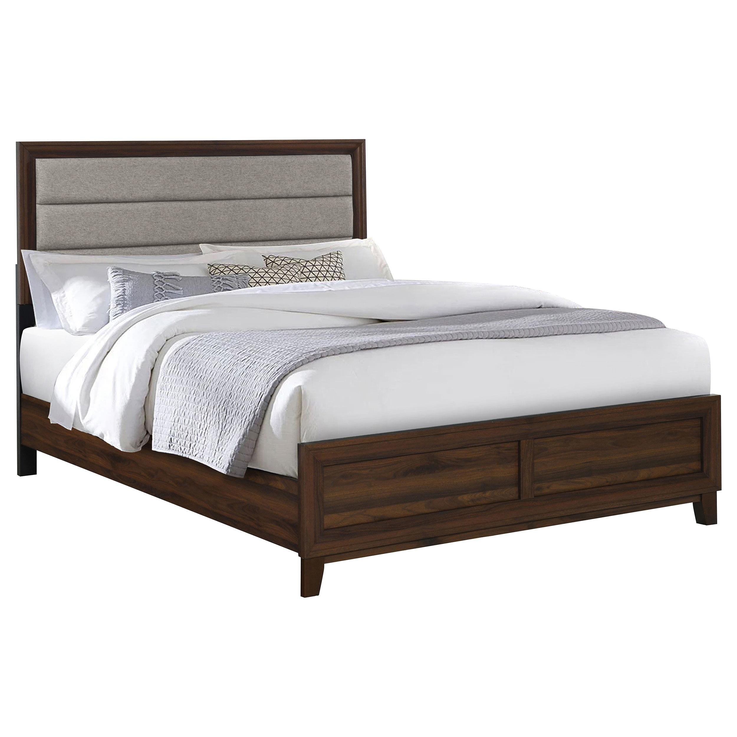  Size_Queen  -- Coaster Furniture Welsley Upholstered Panel Bed IMAGE 2