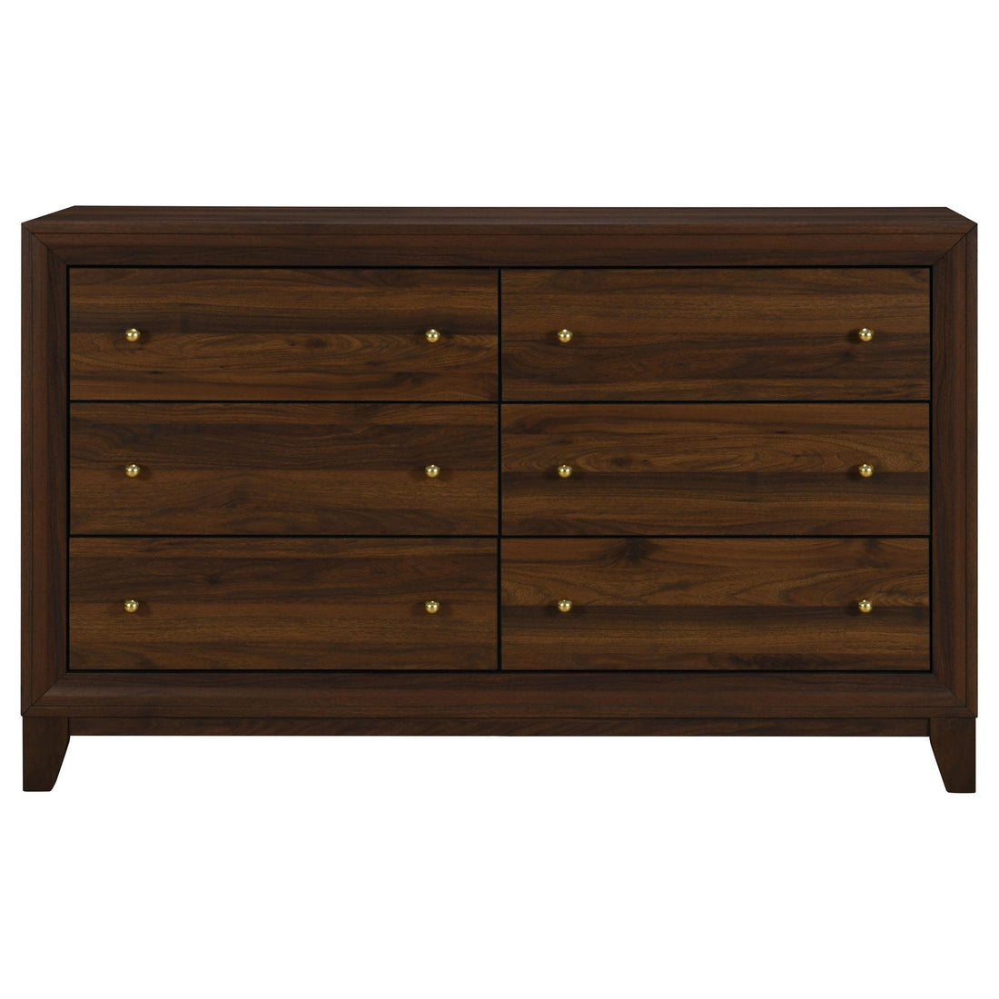  Coaster Furniture Welsley 223443 6-Drawer Dresser Cabinet - Walnut IMAGE 1