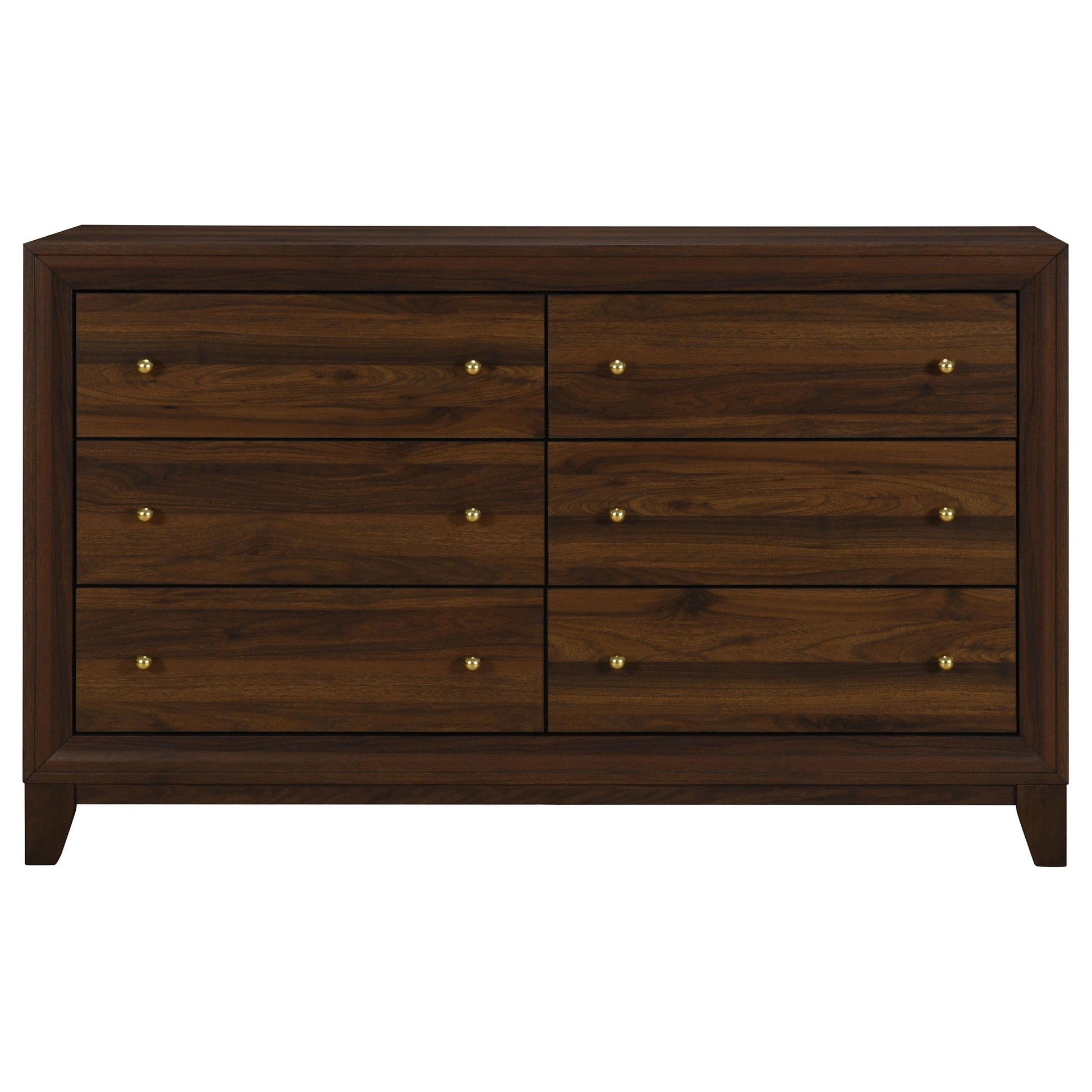  Coaster Furniture Welsley 223443 6-Drawer Dresser Cabinet - Walnut IMAGE 1