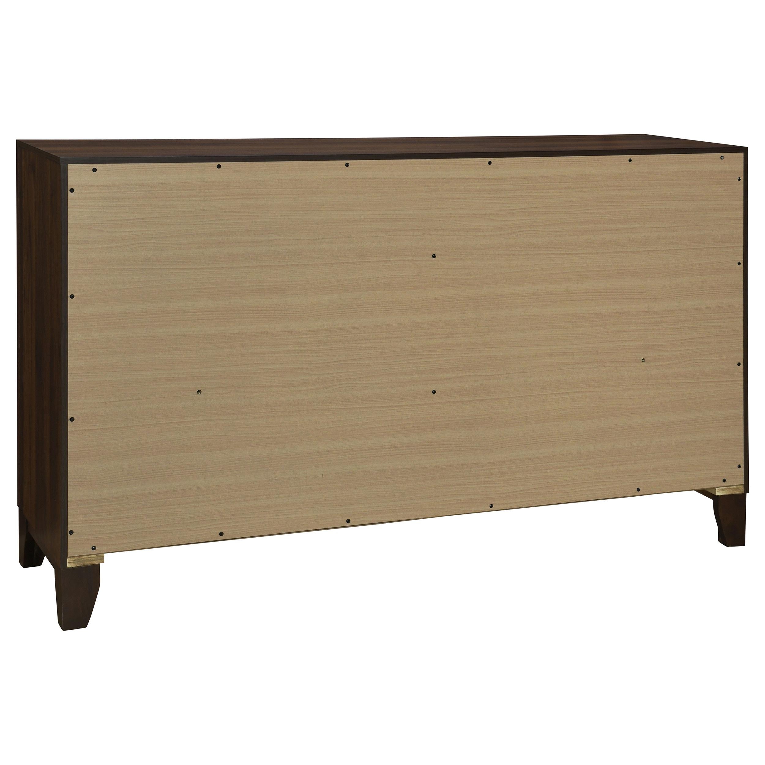  Coaster Furniture Welsley 223443 6-Drawer Dresser Cabinet - Walnut IMAGE 4