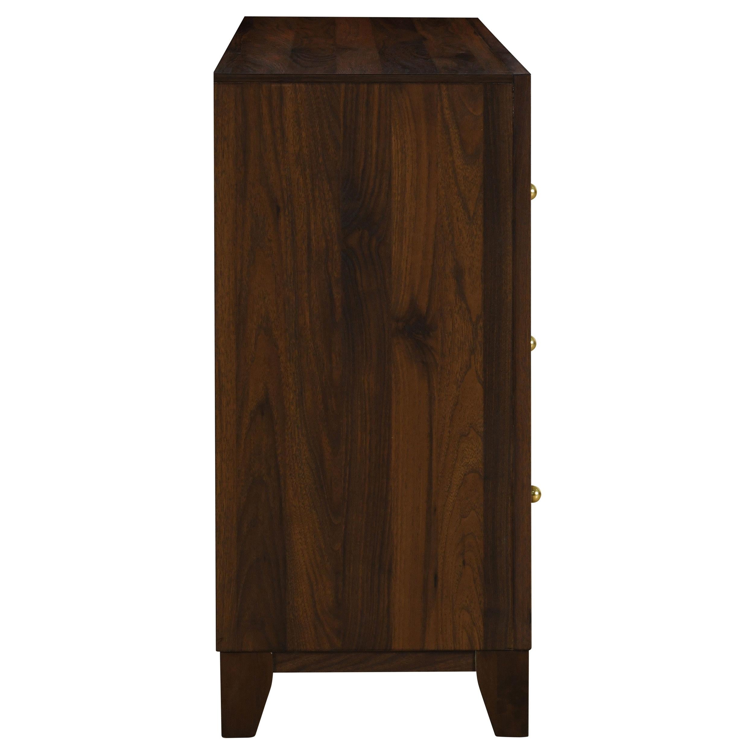  Coaster Furniture Welsley 223443 6-Drawer Dresser Cabinet - Walnut IMAGE 7