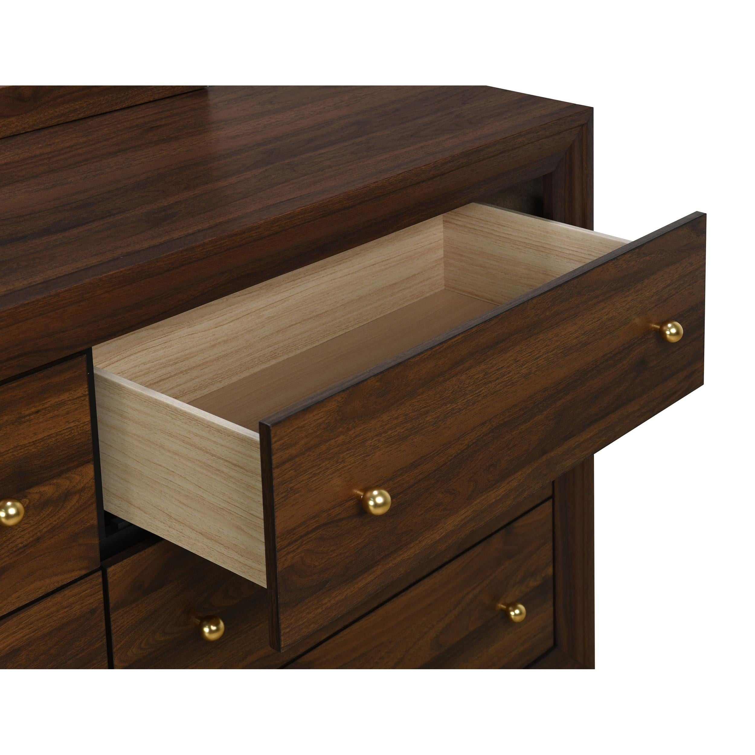  Coaster Furniture Welsley 223443 6-Drawer Dresser Cabinet - Walnut IMAGE 9