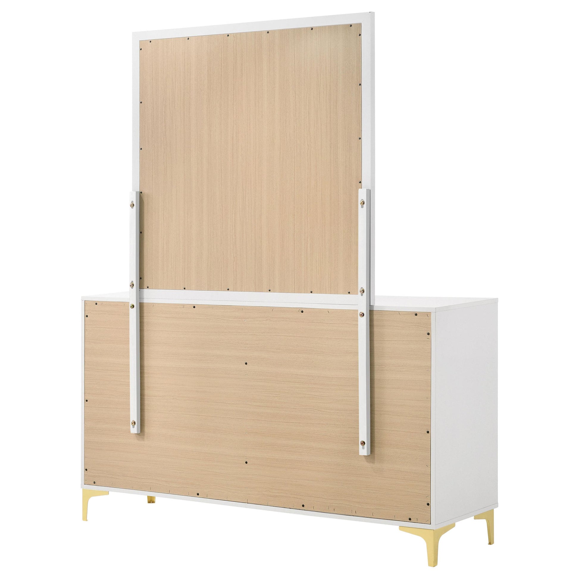  Coaster Furniture Kendall 224403M 6-Drawer Dresser with Mirror - White IMAGE 7