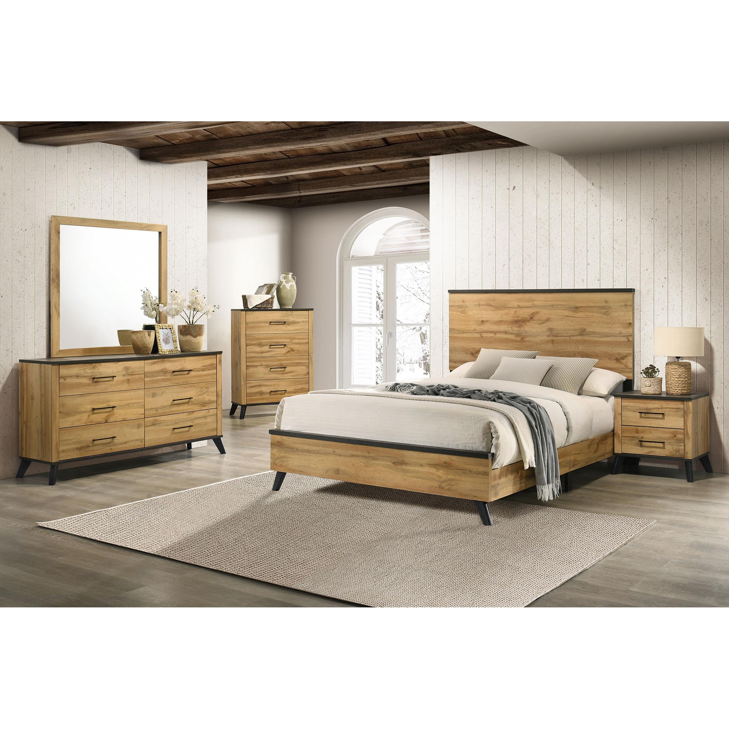  Size_Full  -- Kaywood 225001F 52-inch Full Panel Bed - Natural Pine IMAGE 5