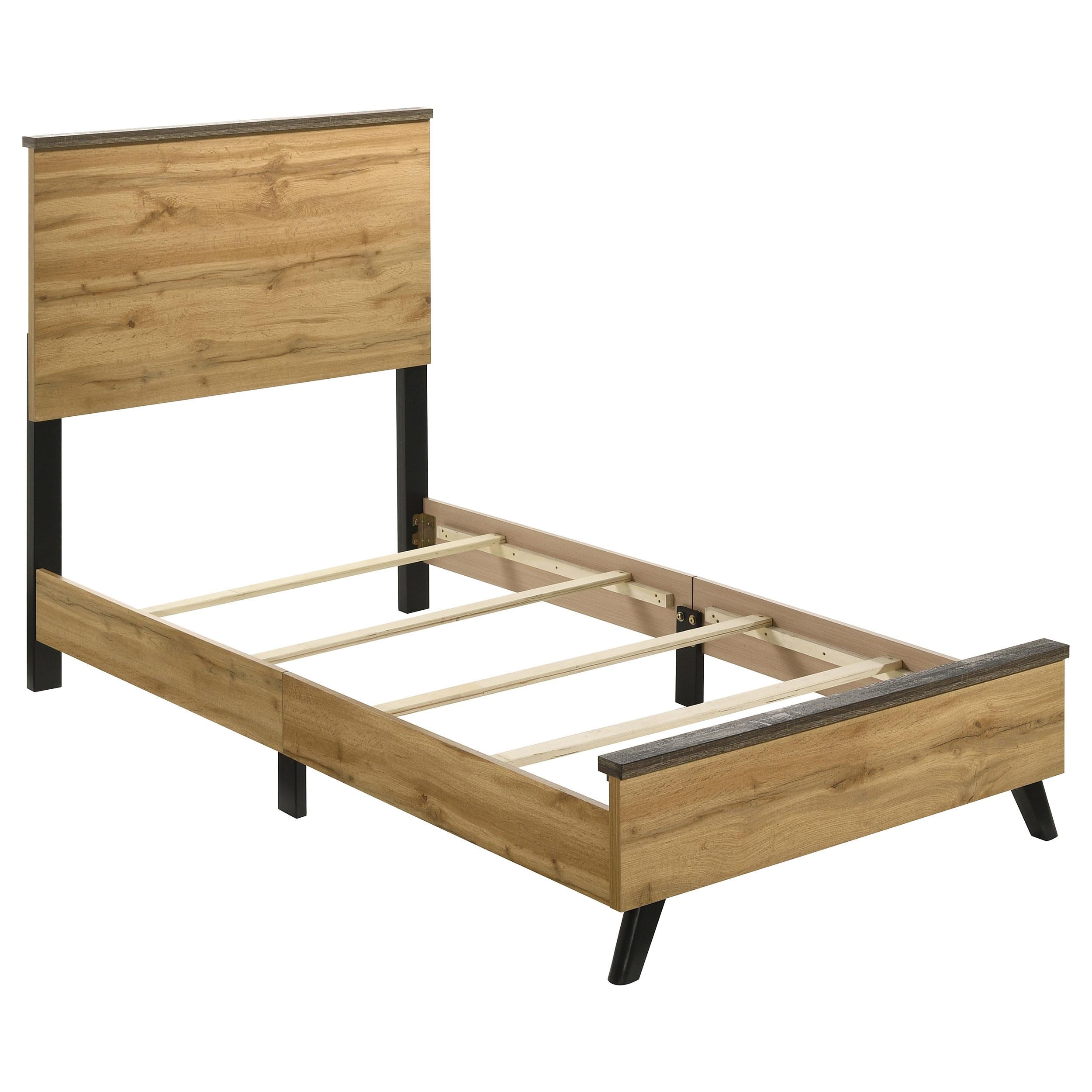  Size_Twin  -- Kaywood 225001T 52-inch Twin Panel Bed - Natural Pine IMAGE 1