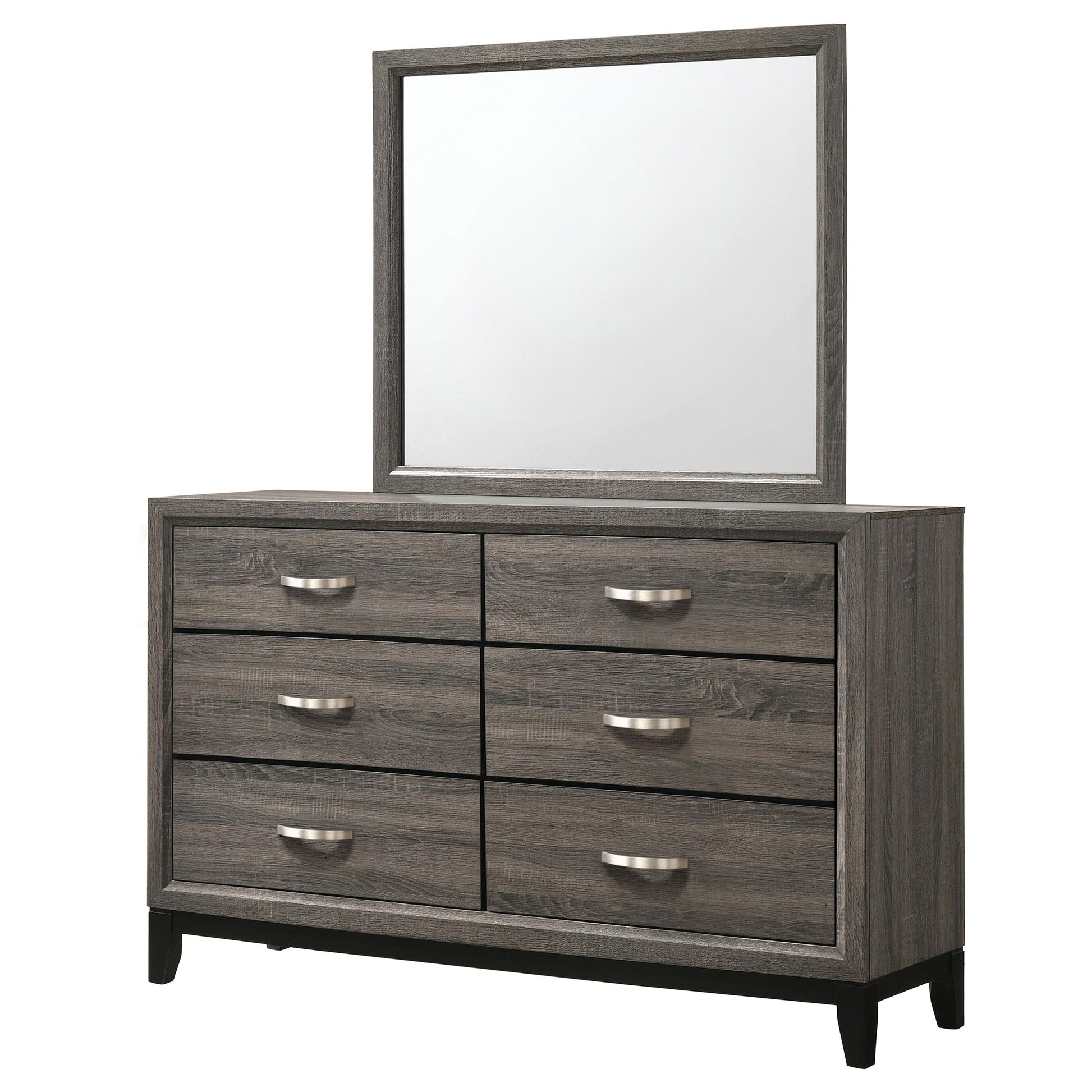  Coaster Furniture Watson 212423M 6-Drawer Dresser with Mirror - Grey Oak IMAGE 3