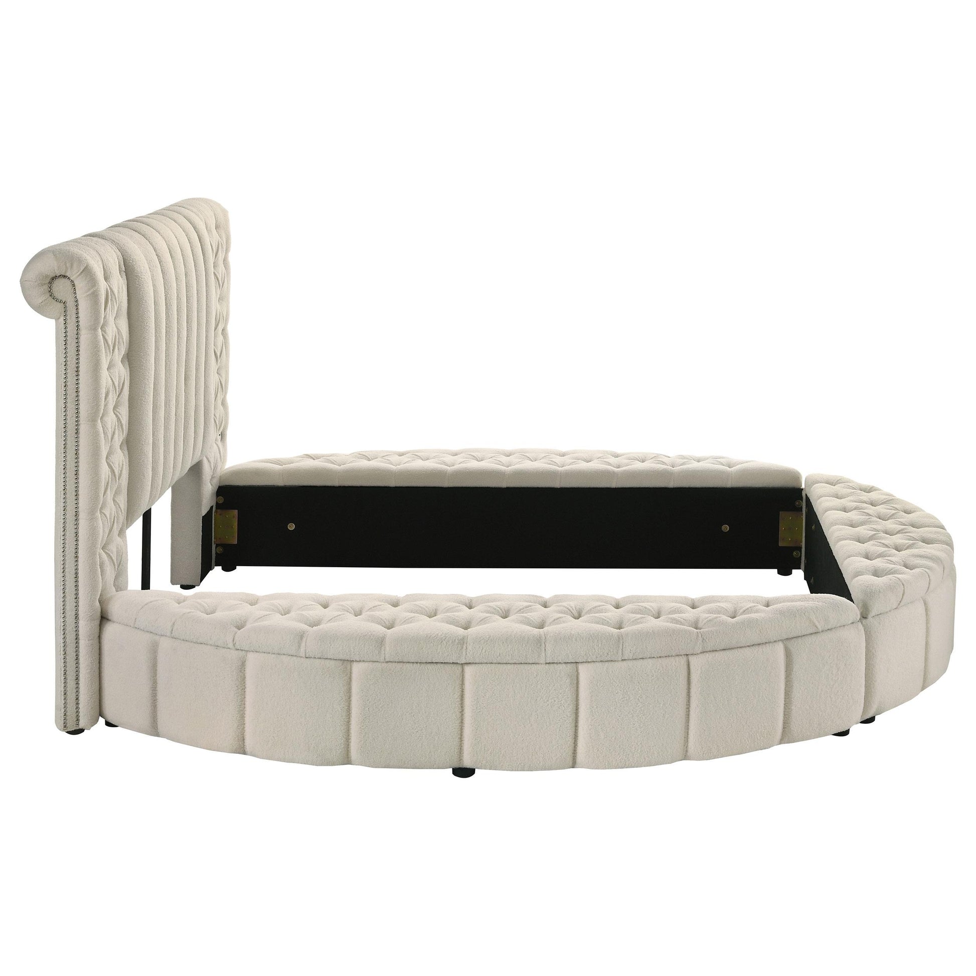  Size_Queen  --  Coaster Furniture Sonya Upholstered Panel Bed with Storage IMAGE 7