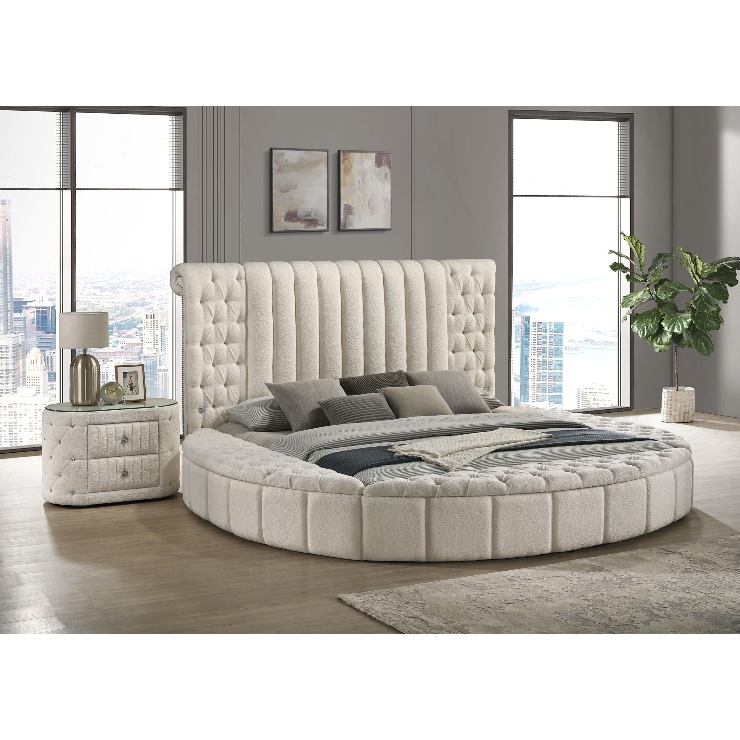  Size_Queen  --  Coaster Furniture Sonya Upholstered Panel Bed with Storage IMAGE 9