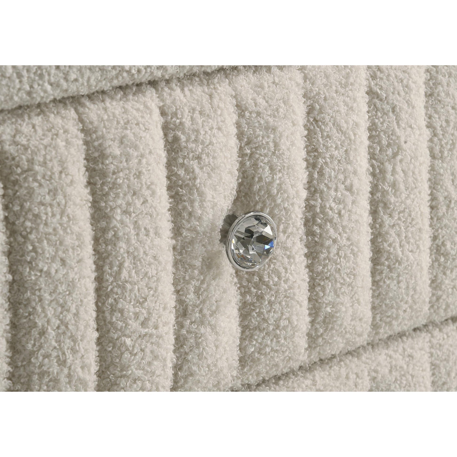  Coaster Furniture Sonya 360112 2-Drawer Upholstered Nightstand Bedside Table - Ivory IMAGE 11