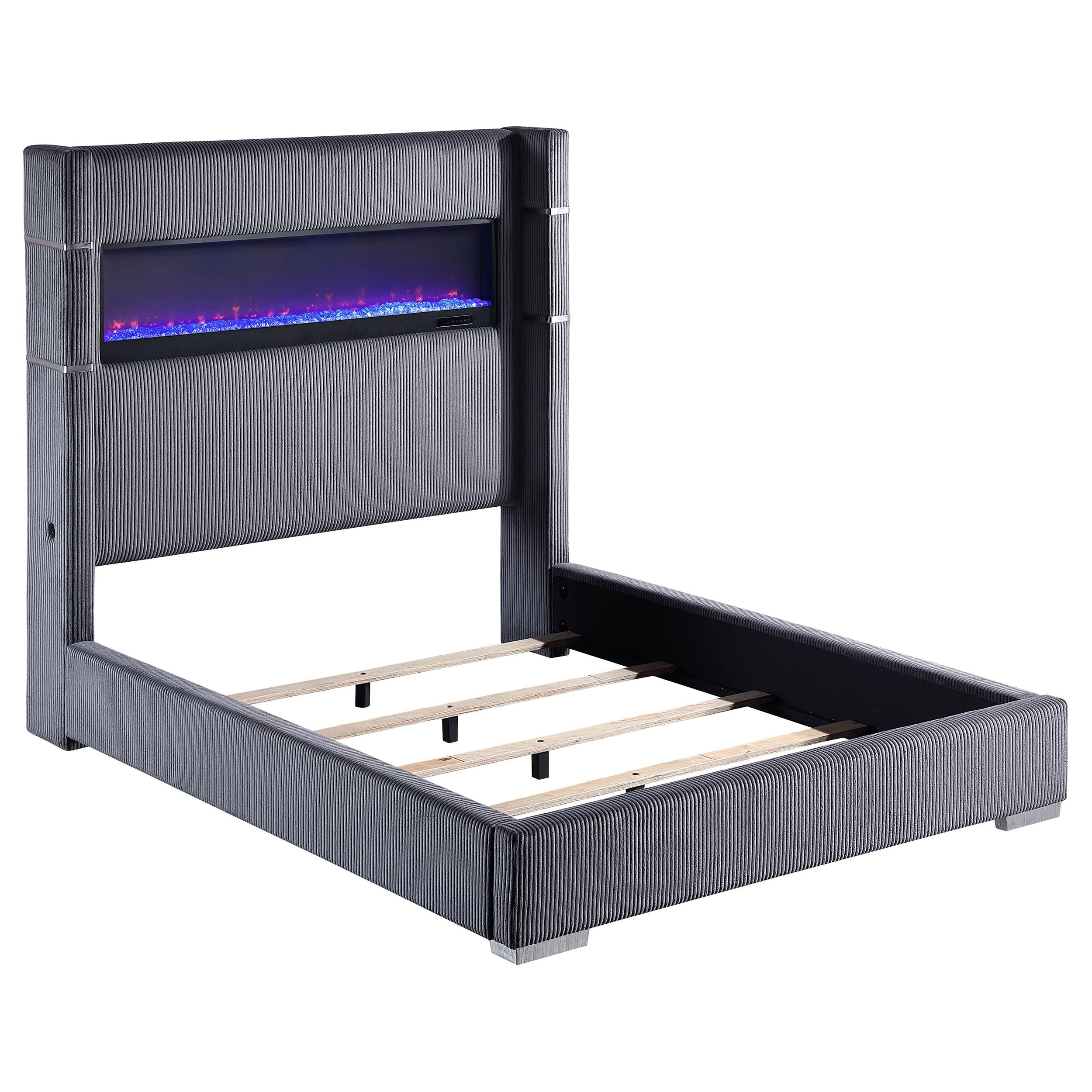  Size_Queen  -- Coaster Furniture Tisdall Upholstered Panel Bed IMAGE 1