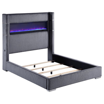  Size_Queen  -- Coaster Furniture Tisdall Upholstered Panel Bed IMAGE 1