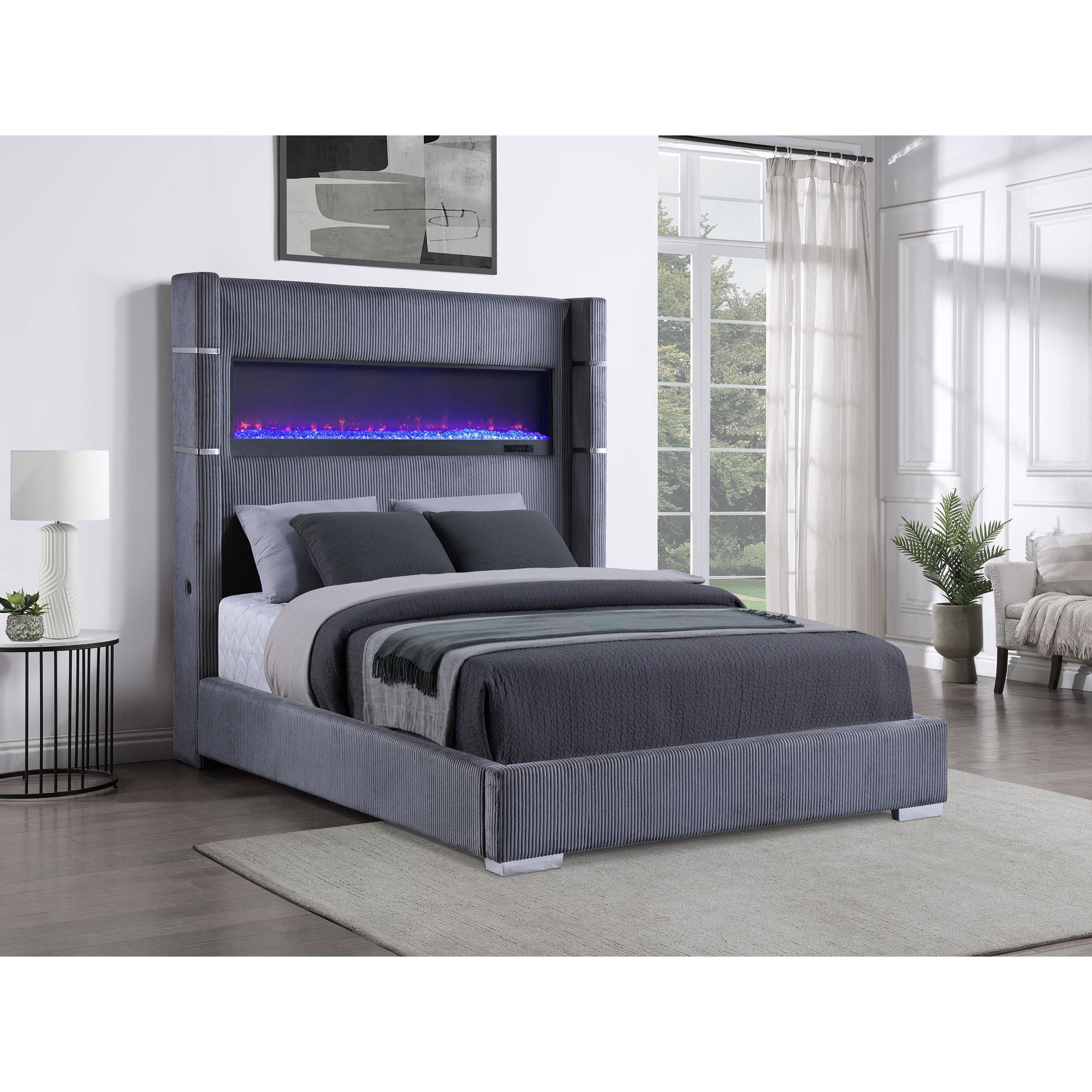  Size_Queen  -- Coaster Furniture Tisdall Upholstered Panel Bed IMAGE 4