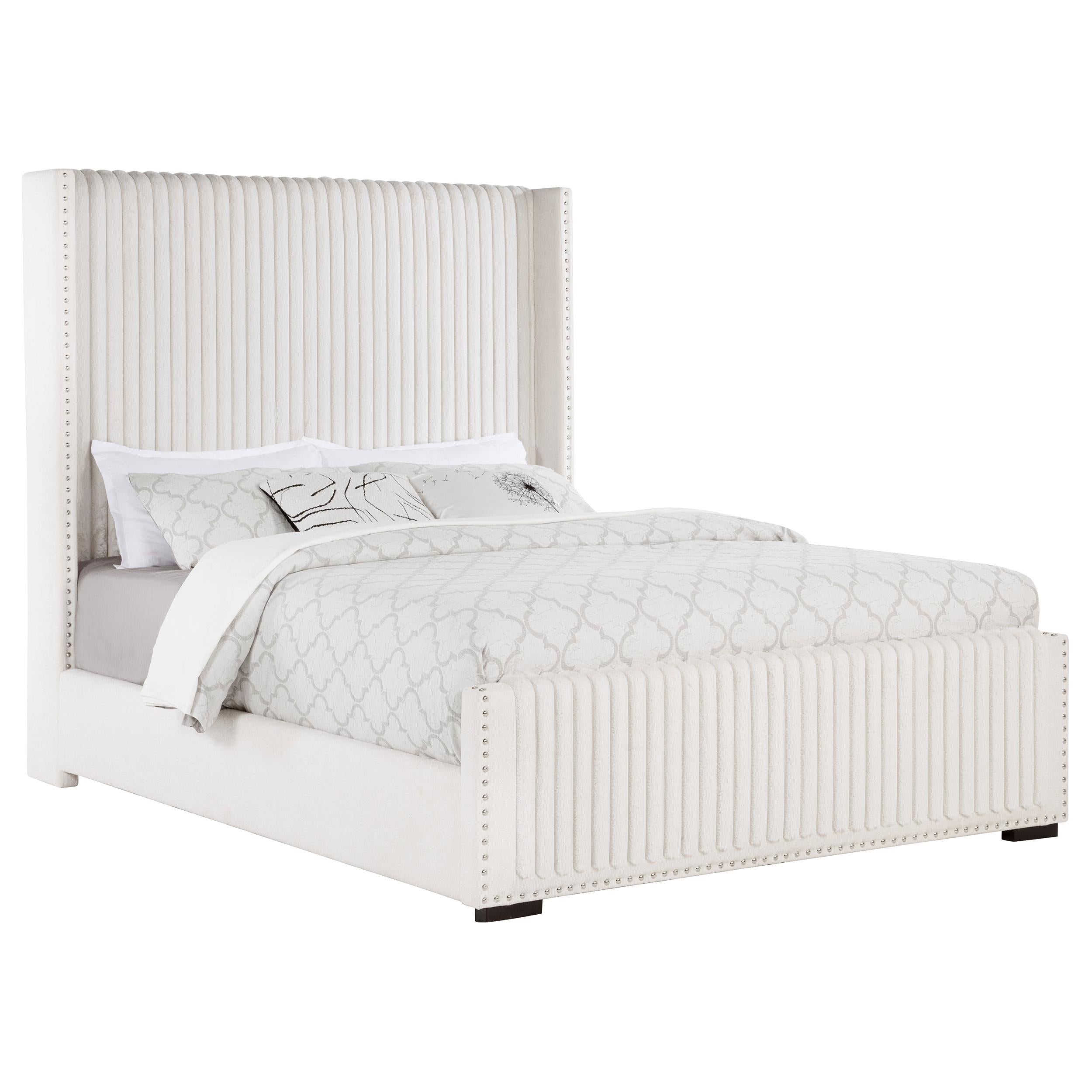  Size_Queen  -- Natasha Upholstered Bed IMAGE 2