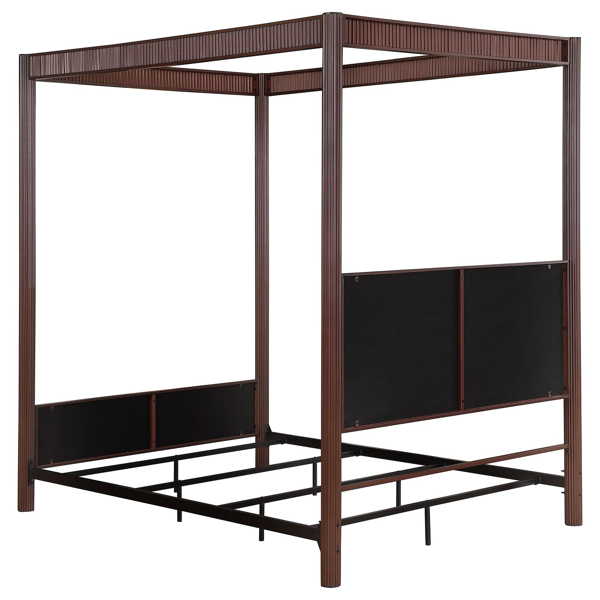  Size_Queen  -- Coaster Furniture Zimmerlee Upholstered Canopy Bed IMAGE 5