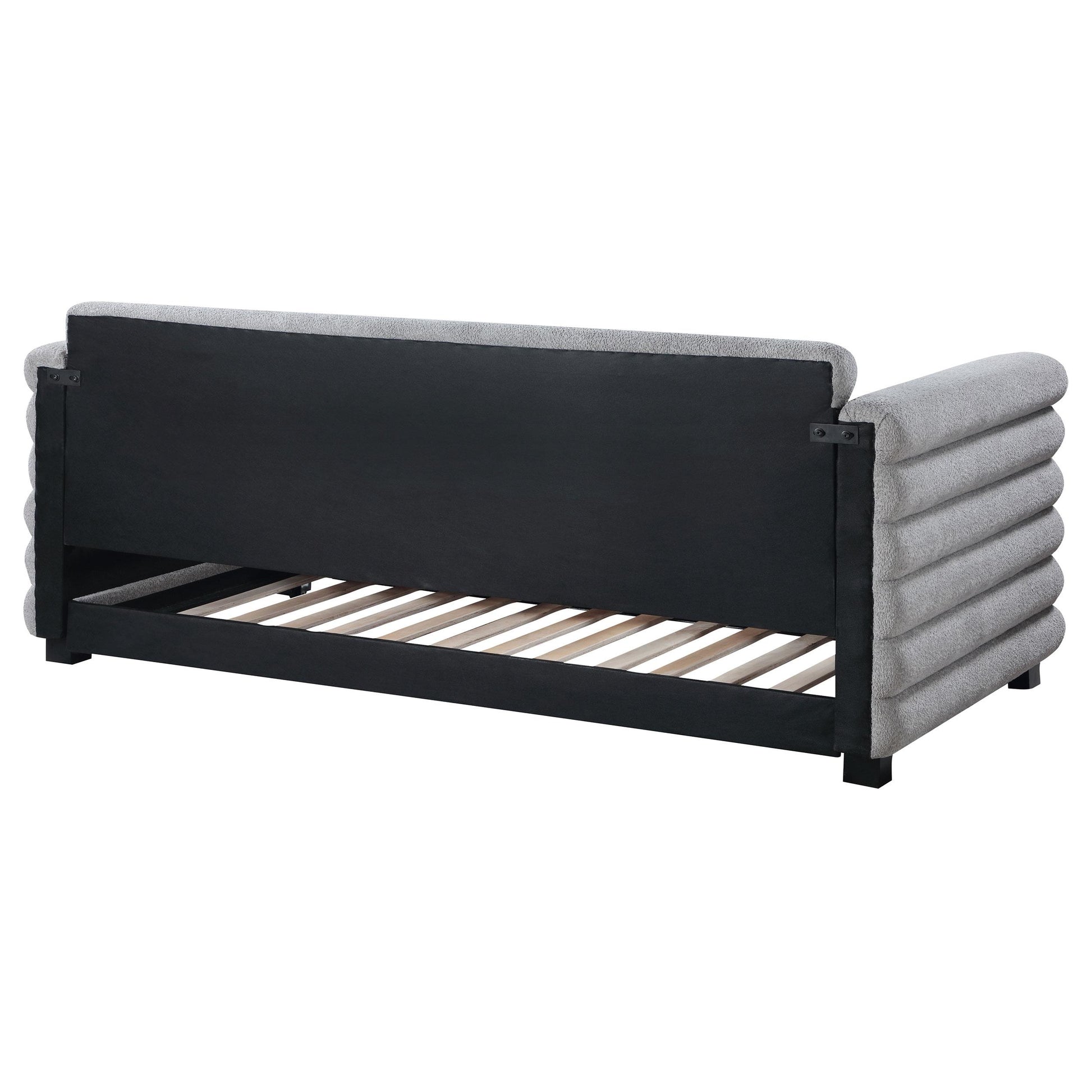  Coaster Furniture Patricia 300718 Boucle Upholstered Twin Day Bed with Trundle - Grey IMAGE 7