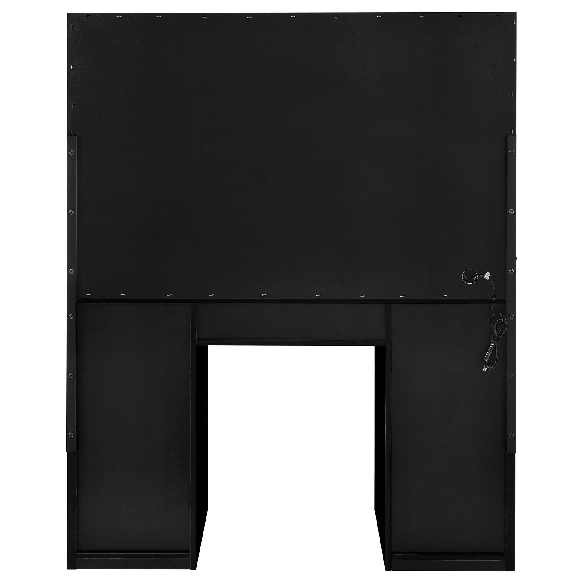  Coaster Furniture Acena 931144 7-Drawer Vanity Set with Lighting - Black High Gloss IMAGE 6