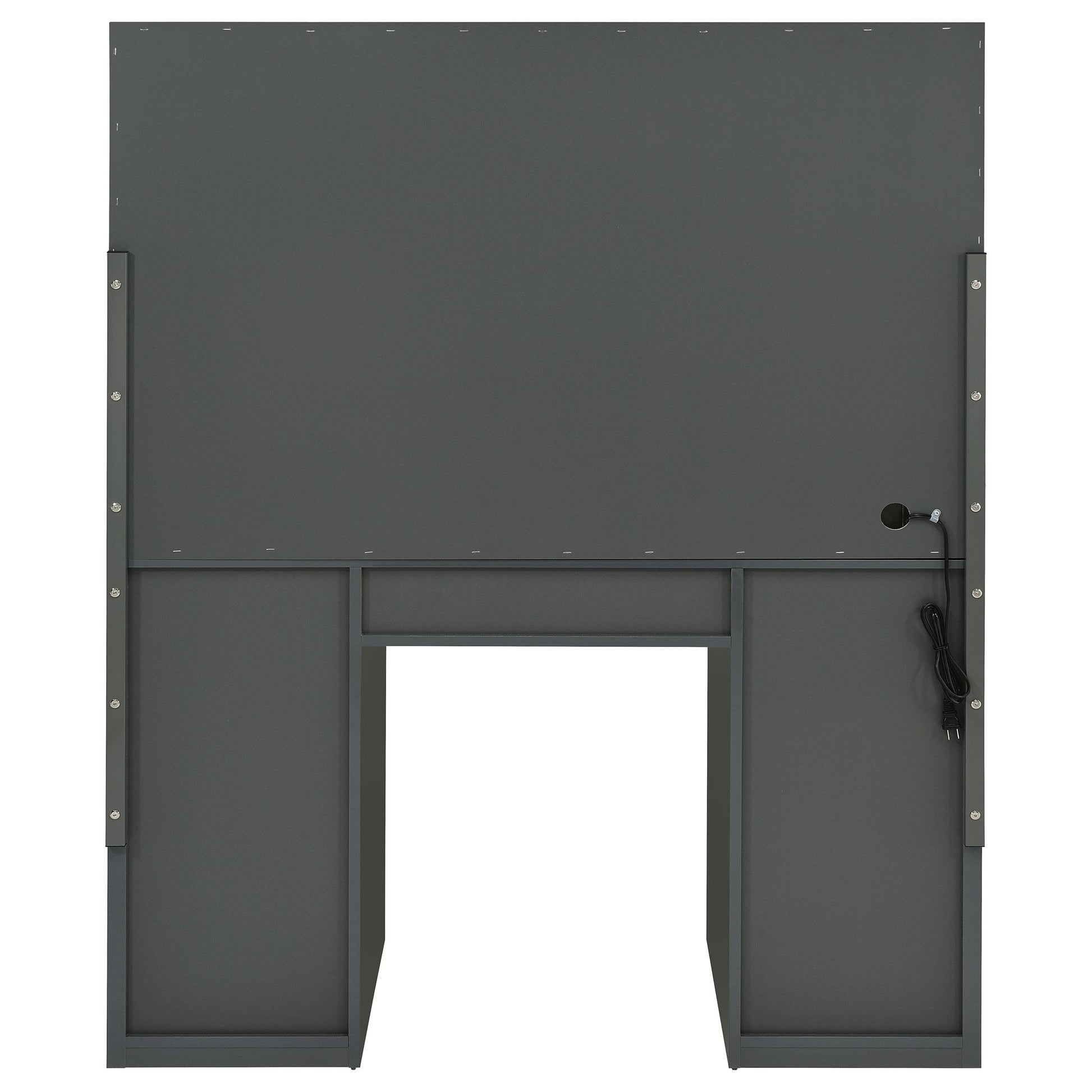  Coaster Furniture Acena 931145 7-Drawer Vanity Set with Lighting - Grey High Gloss IMAGE 6